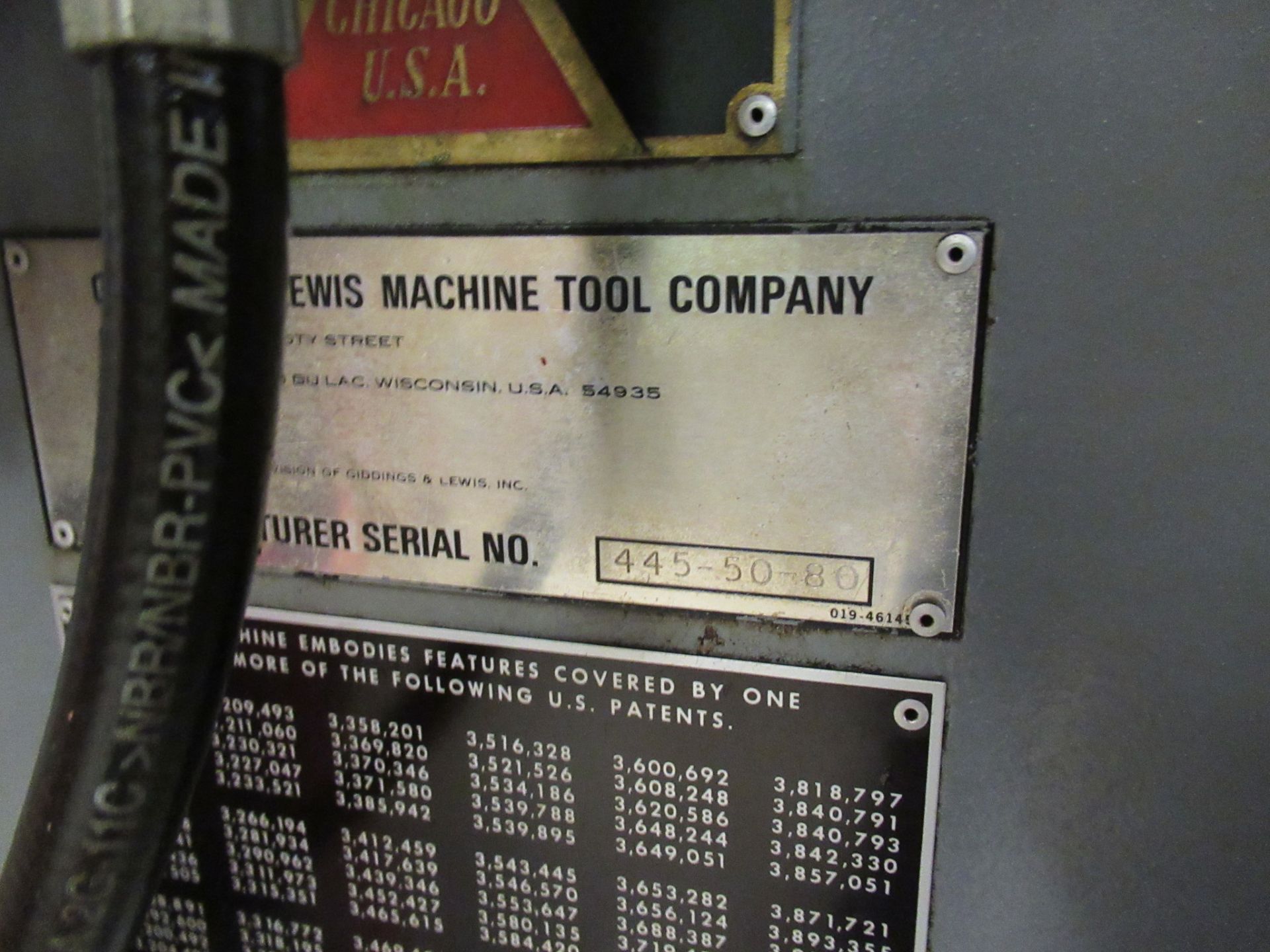CNC HORIZONTAL BORING MILL, 5" GIDDINGS & LEWIS MDL. PC-50, 96" x 48" plain tbl., 96" X, 84" Y, - Image 7 of 9