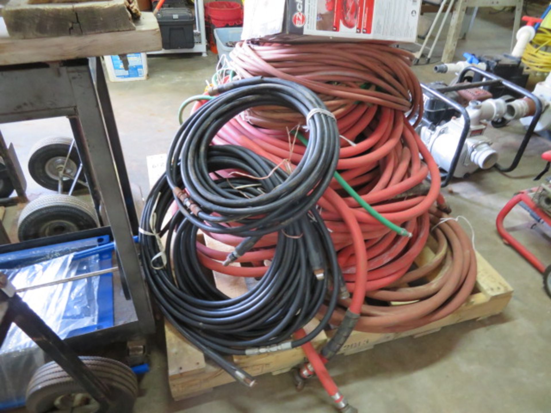 LOT OF AIR HOSES, various sizes & lengths, assorted - Image 2 of 4
