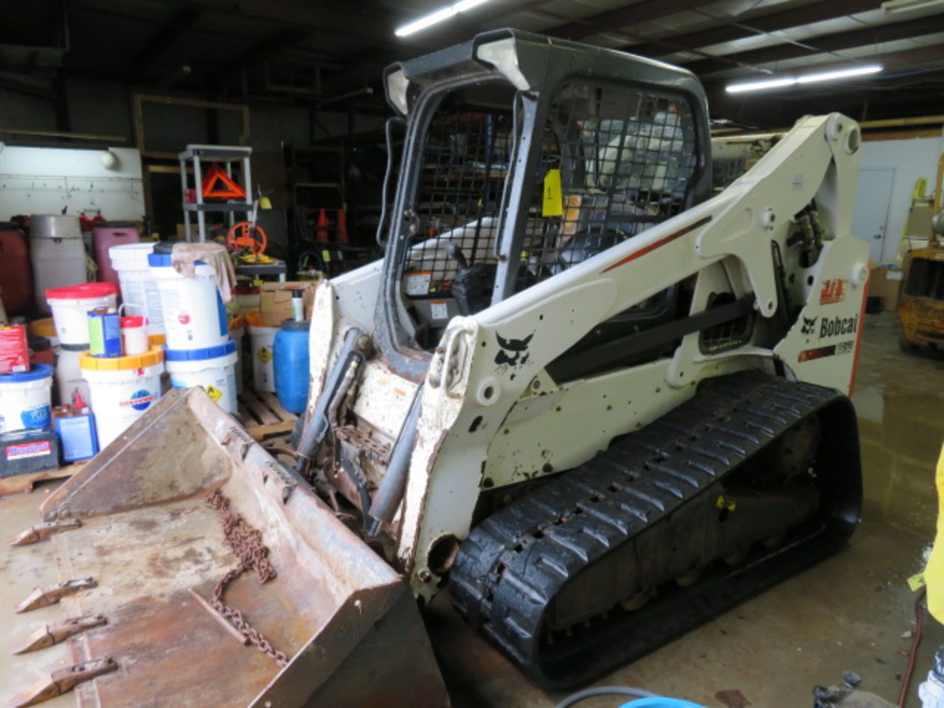 SKID STEER LOADER, BOBCAT MDL. T650, DIESEL TRACK TYPE, new 2012, 980.2 H.O.M., 2,750 lb. rated - Image 6 of 10