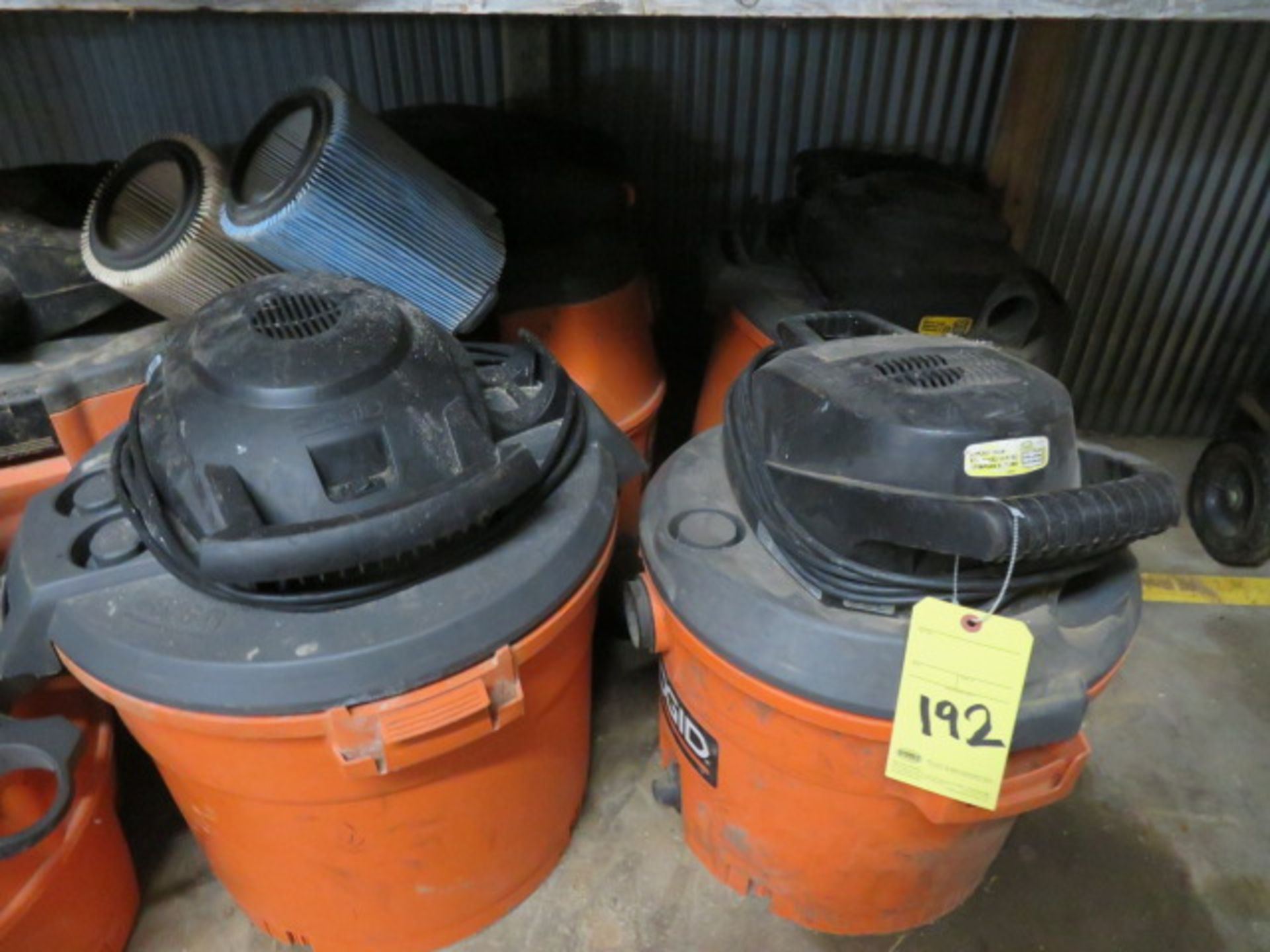 LOT CONSISTING OF: (6) shop vacuums (wet & dry). w/array of Ridgid attachments - Image 2 of 4