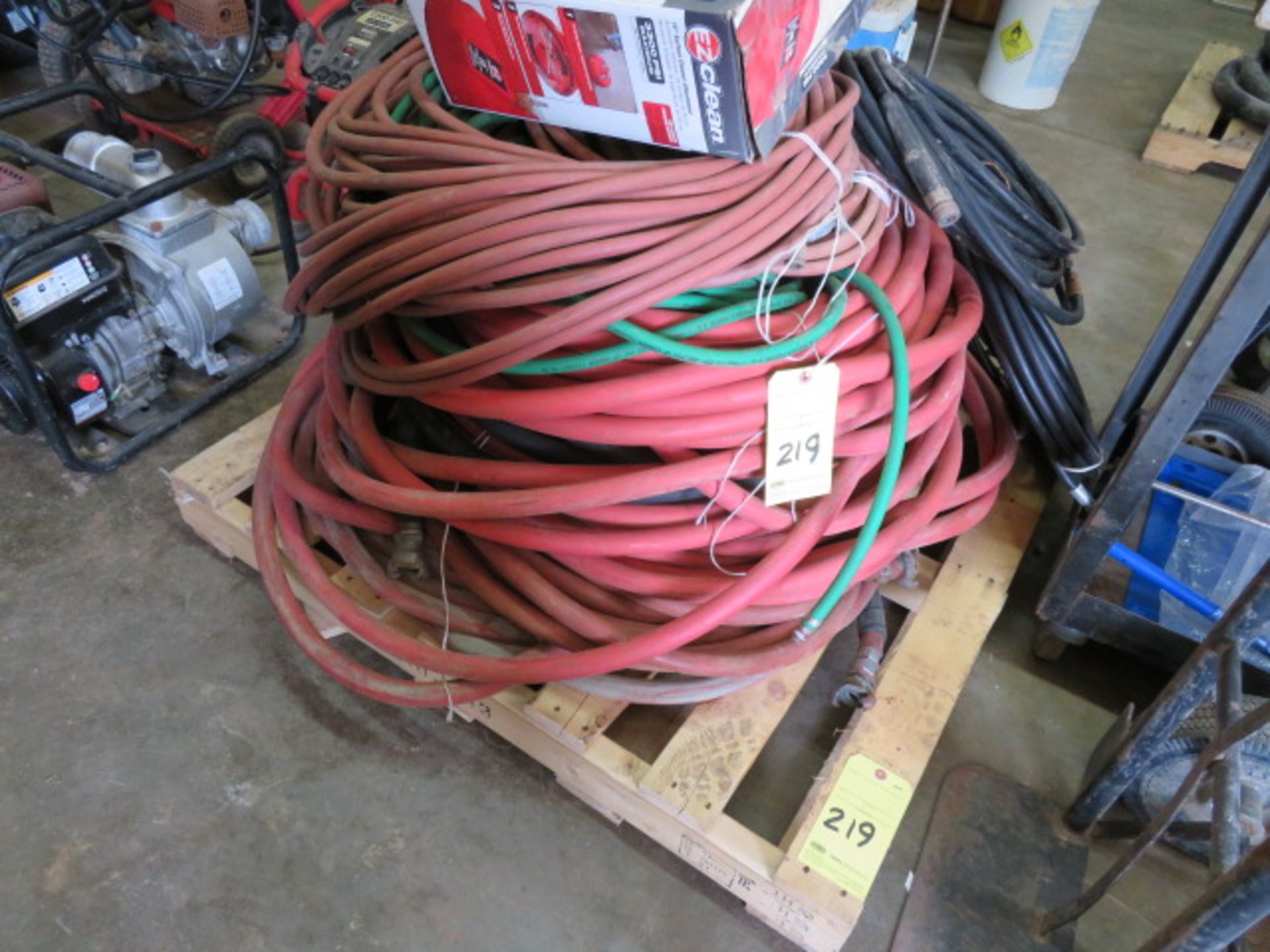 LOT OF AIR HOSES, various sizes & lengths, assorted