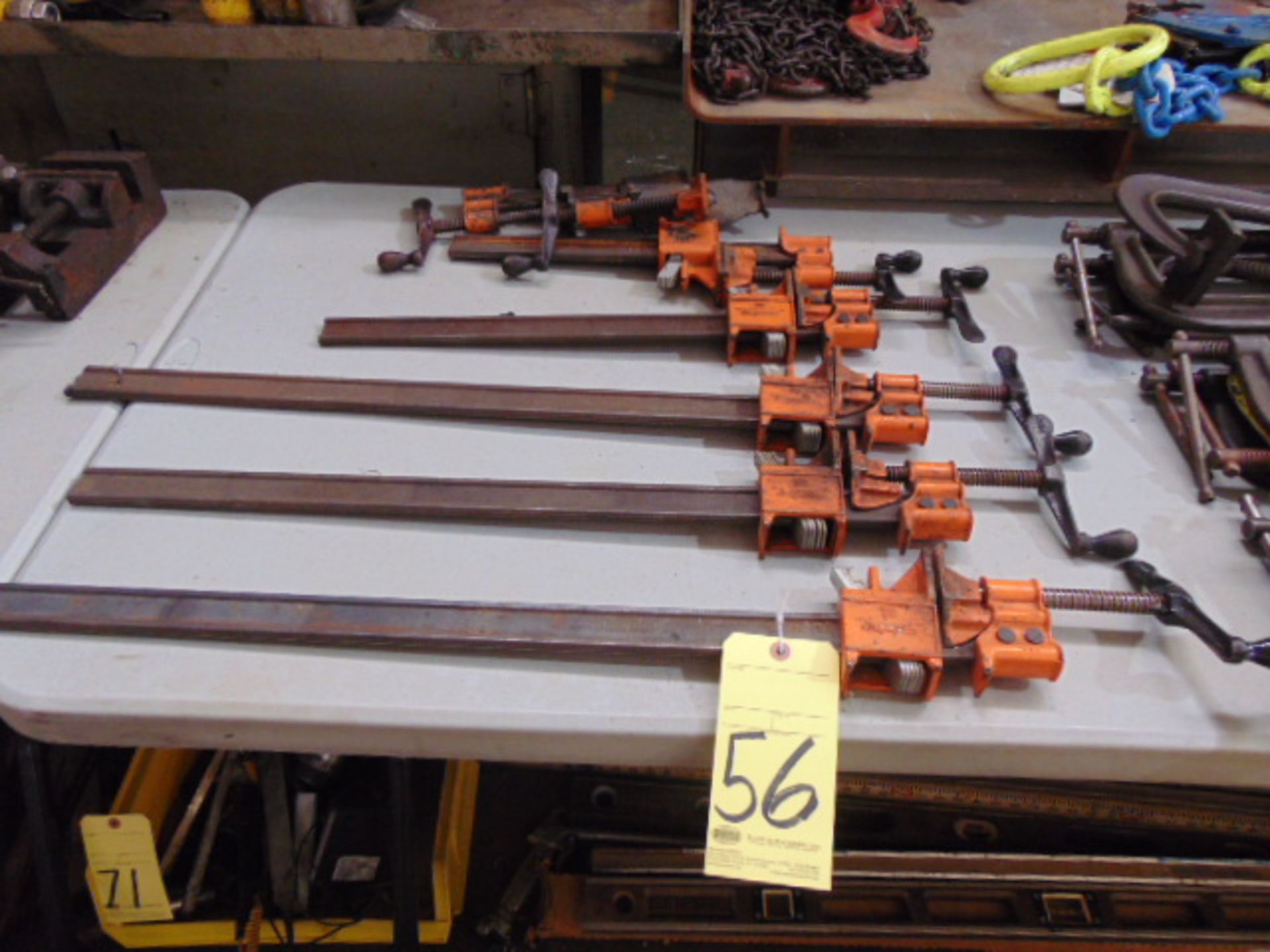 LOT OF BAR CLAMPS, assorted