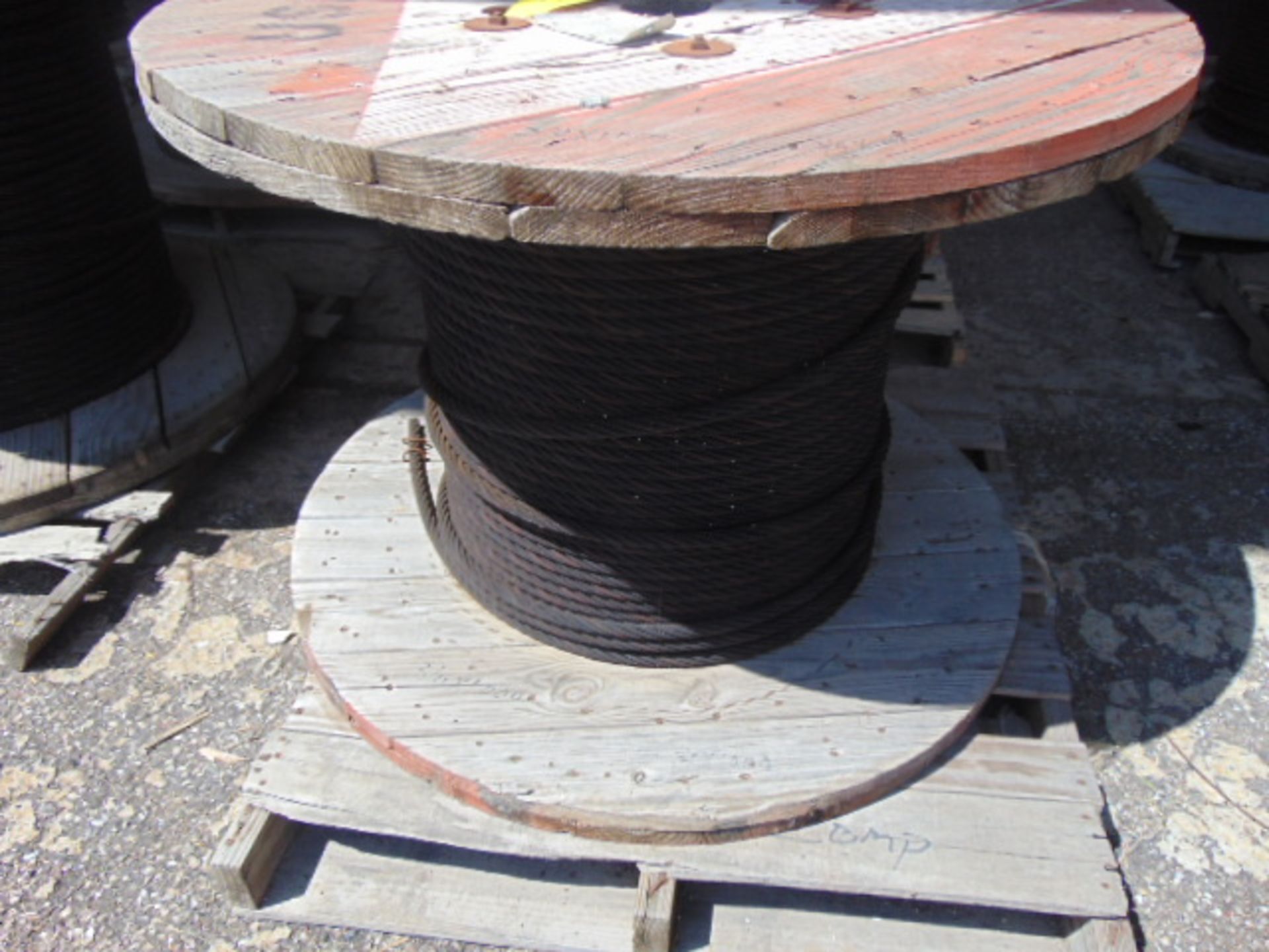 LOT OF BRAIDED STEEL CRANE CABLE (on five skids) - Image 5 of 5