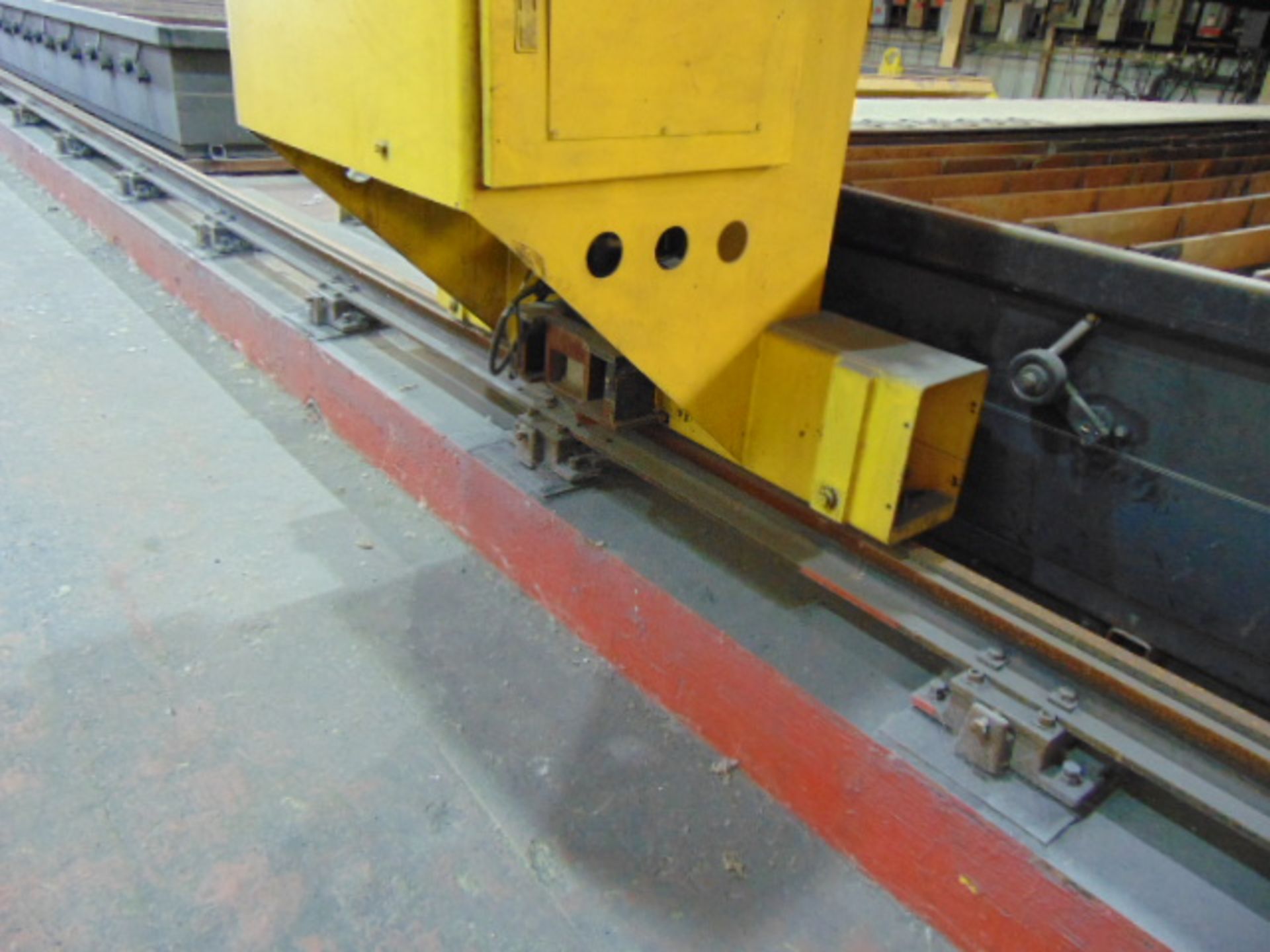 CNC PLASMA CUTTING MACHINE, ESAB STEALTH MDL. 5000-24, Hypertherm Voyager CNC control, 24’ max. - Image 10 of 13