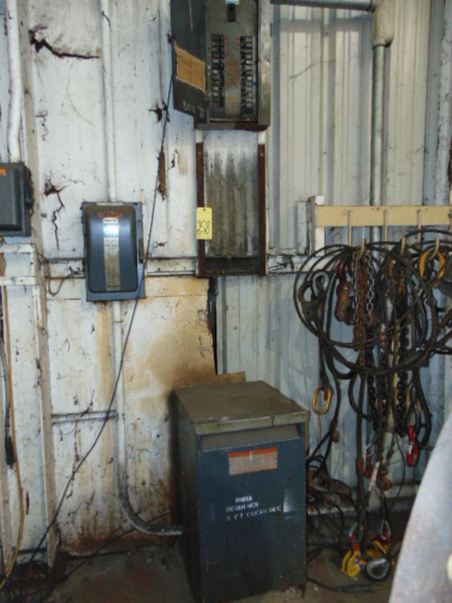 LOT CONSISTING OF: transformer & switch box (delayed removal)