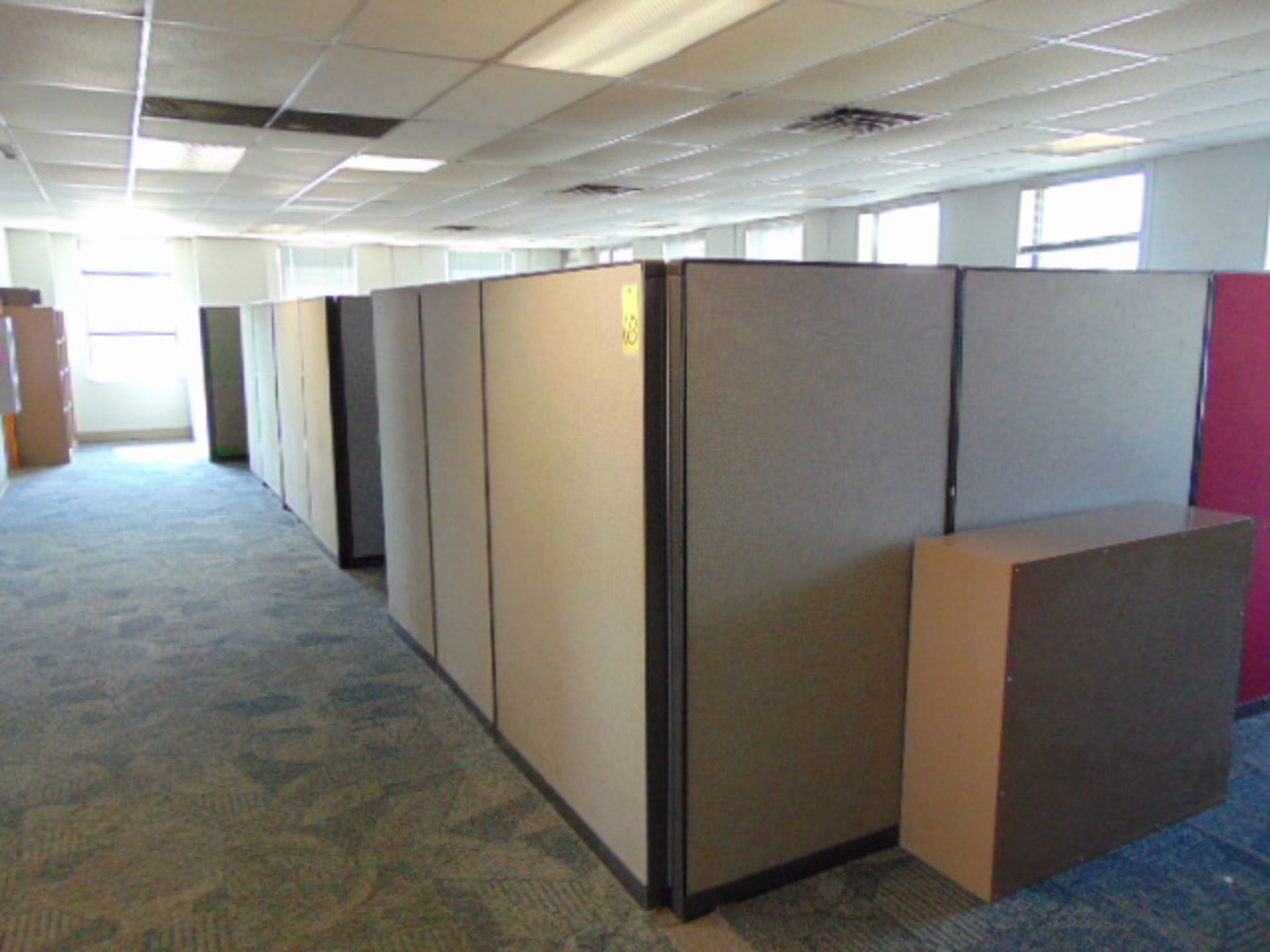 LOT OF OFFICE CUBICLES (located upstairs)