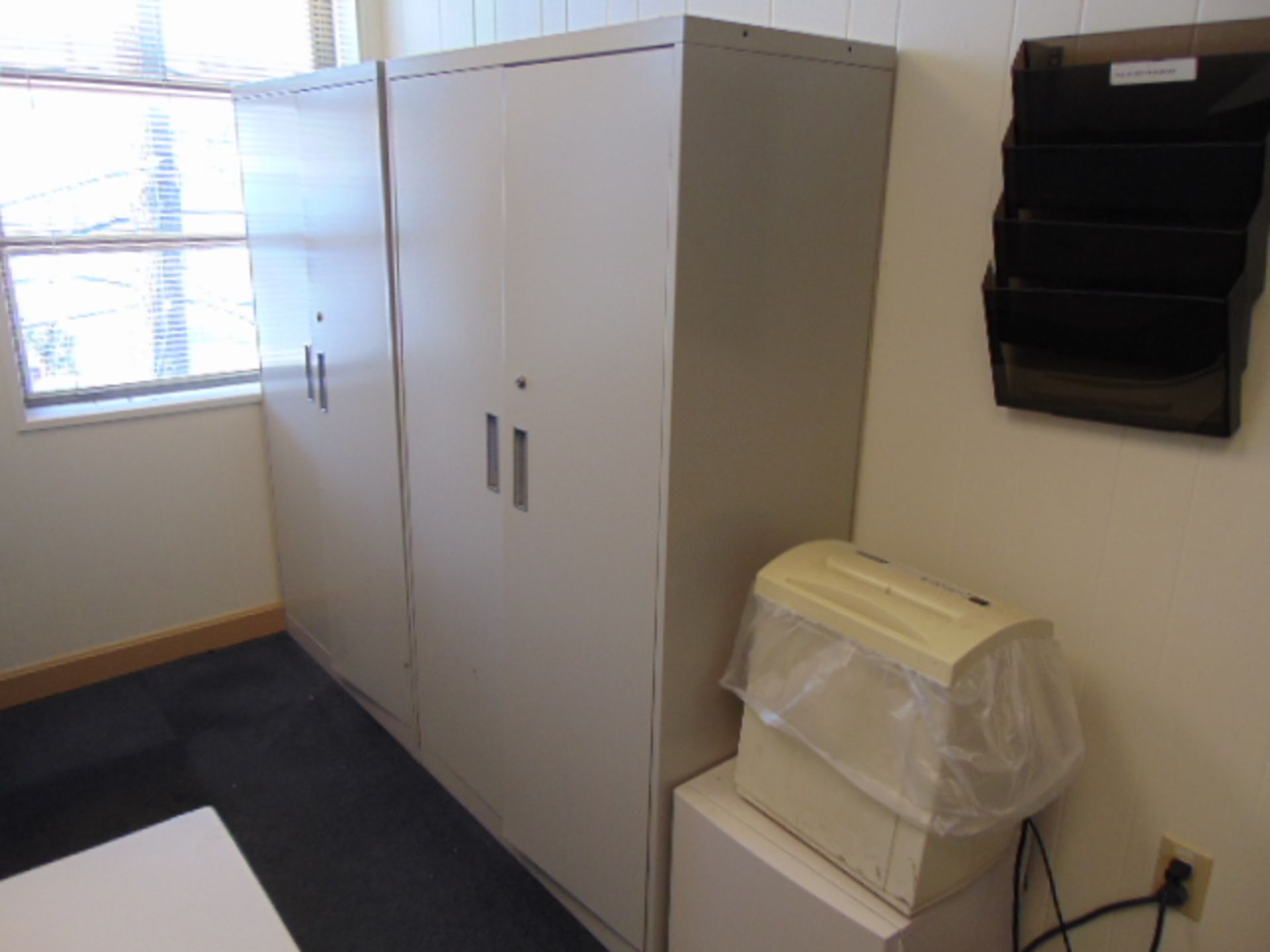 LOT CONSISTING OF: (6) lateral file cabinets, (3) 2-door supply cabinets & table (located upstairs) - Image 3 of 3