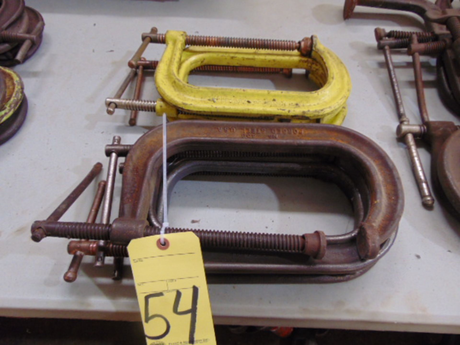 LOT OF C-CLAMPS (7), 8"