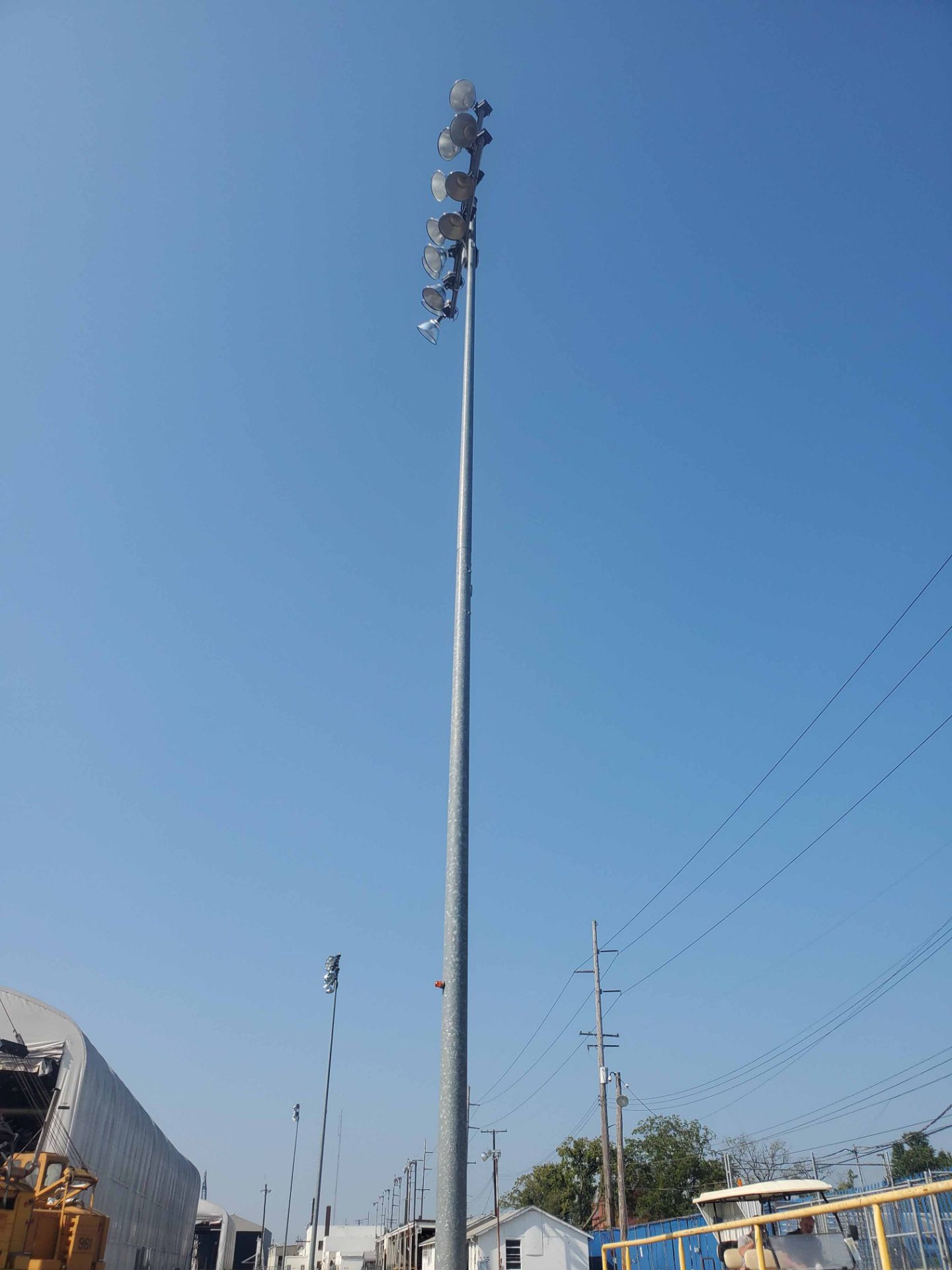 "LIGHT TOWERS" THROUGHOUT YARD