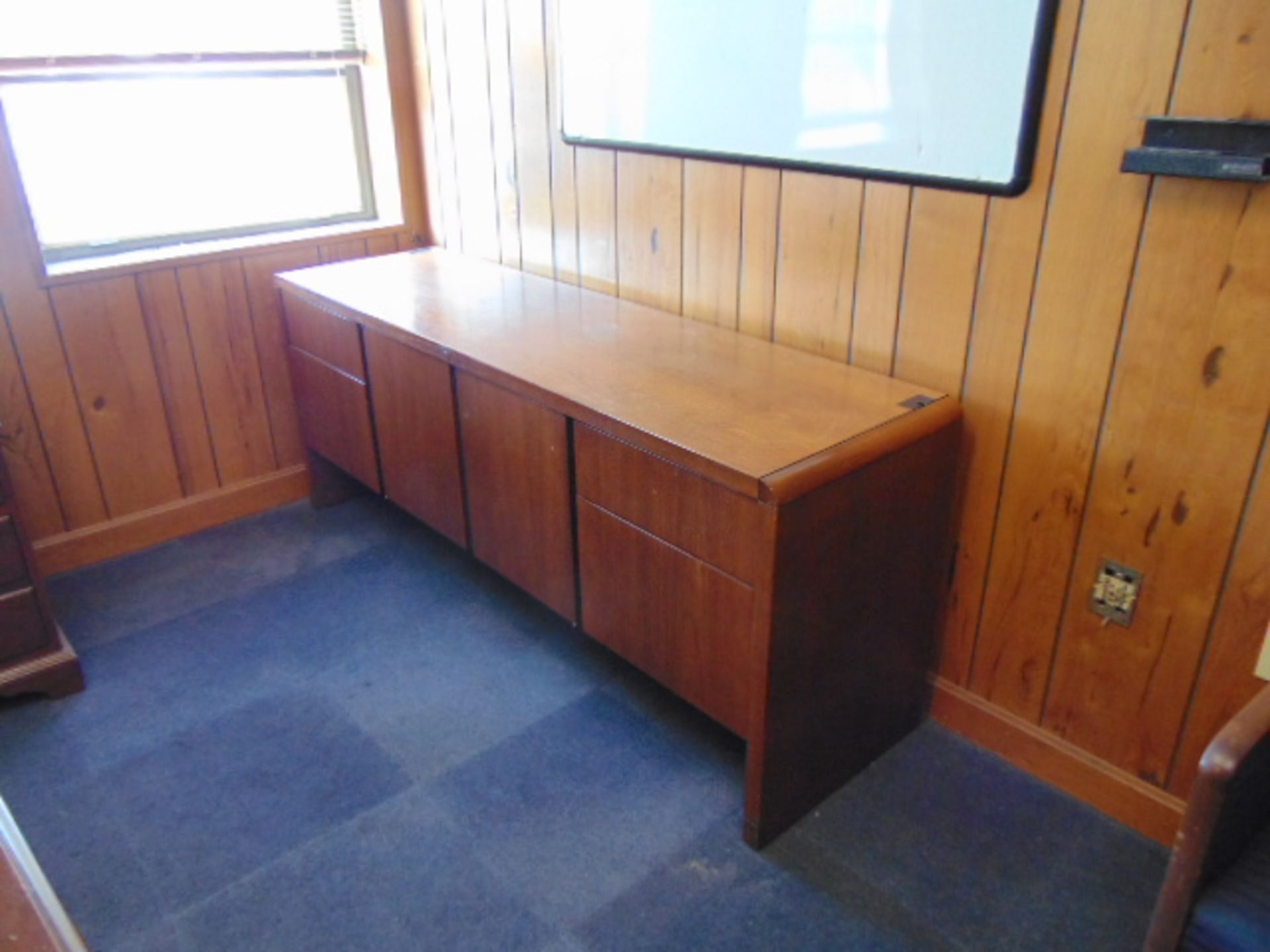 LOT CONSISTING OF: (2) desks, credenza, bookcase & (3) chairs (located upstairs) - Image 2 of 3