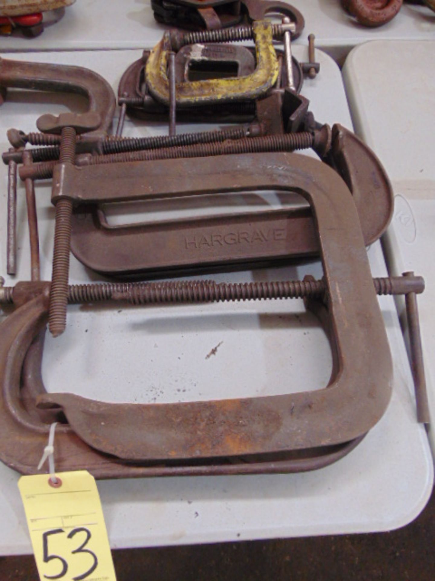 LOT OF C-CLAMPS, assorted