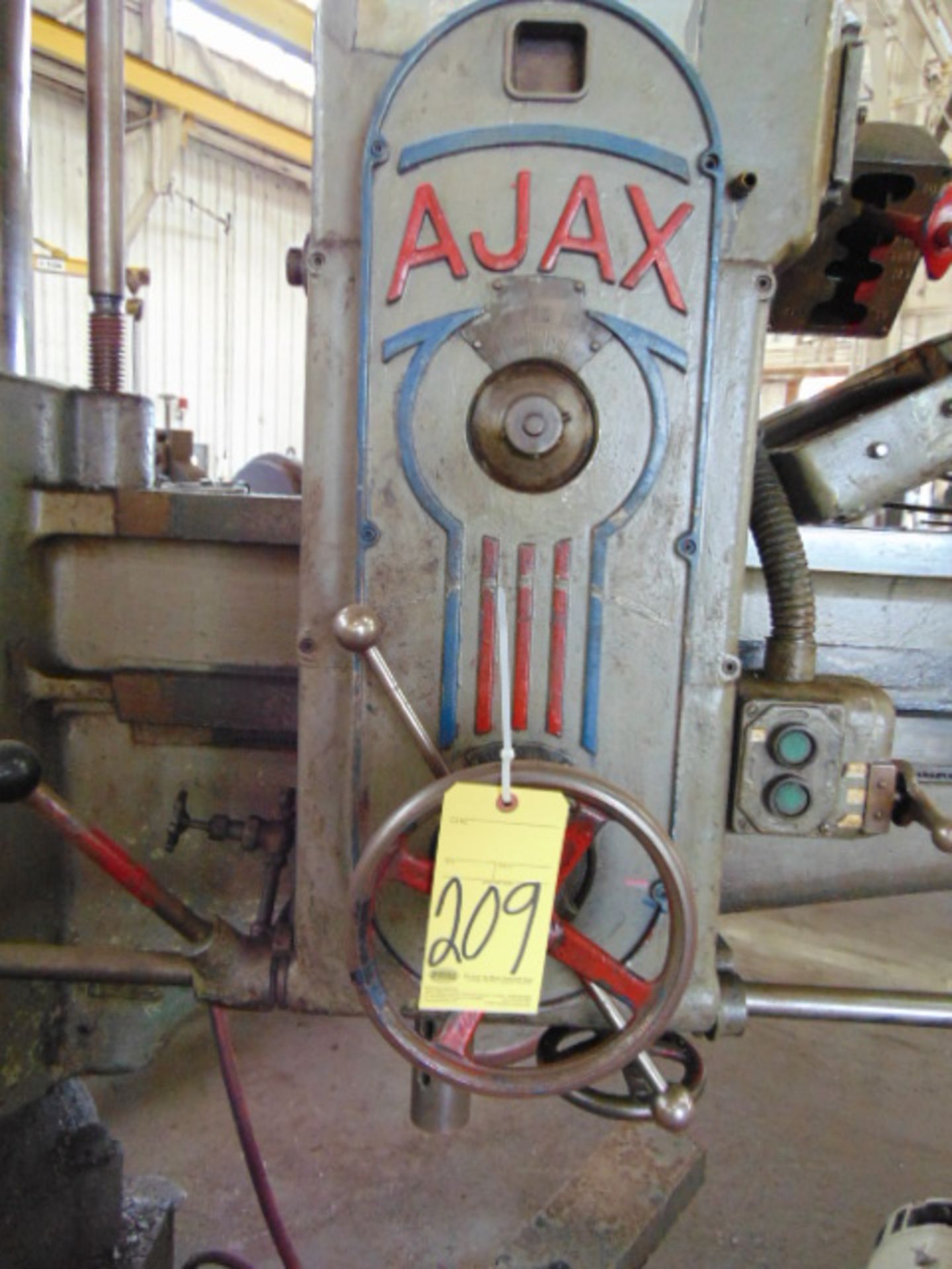 RADIAL ARM DRILL, AJAX, w/box table (Note: out of service) - Image 2 of 5