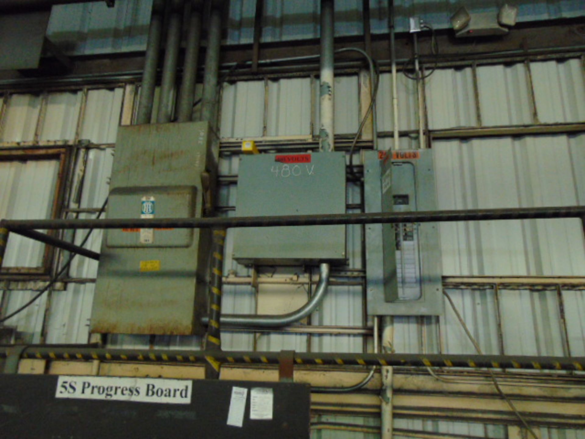 LOT CONSISTING OF: transformer, busbar, switch box, (20) disconnects, assorted (delayed removal) - Image 2 of 5