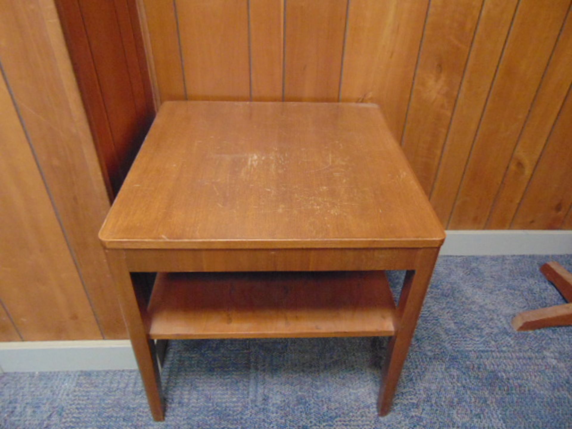 LOT CONSISTING OF: table, credenza, lateral file cabinet & (3) chairs - Image 4 of 4