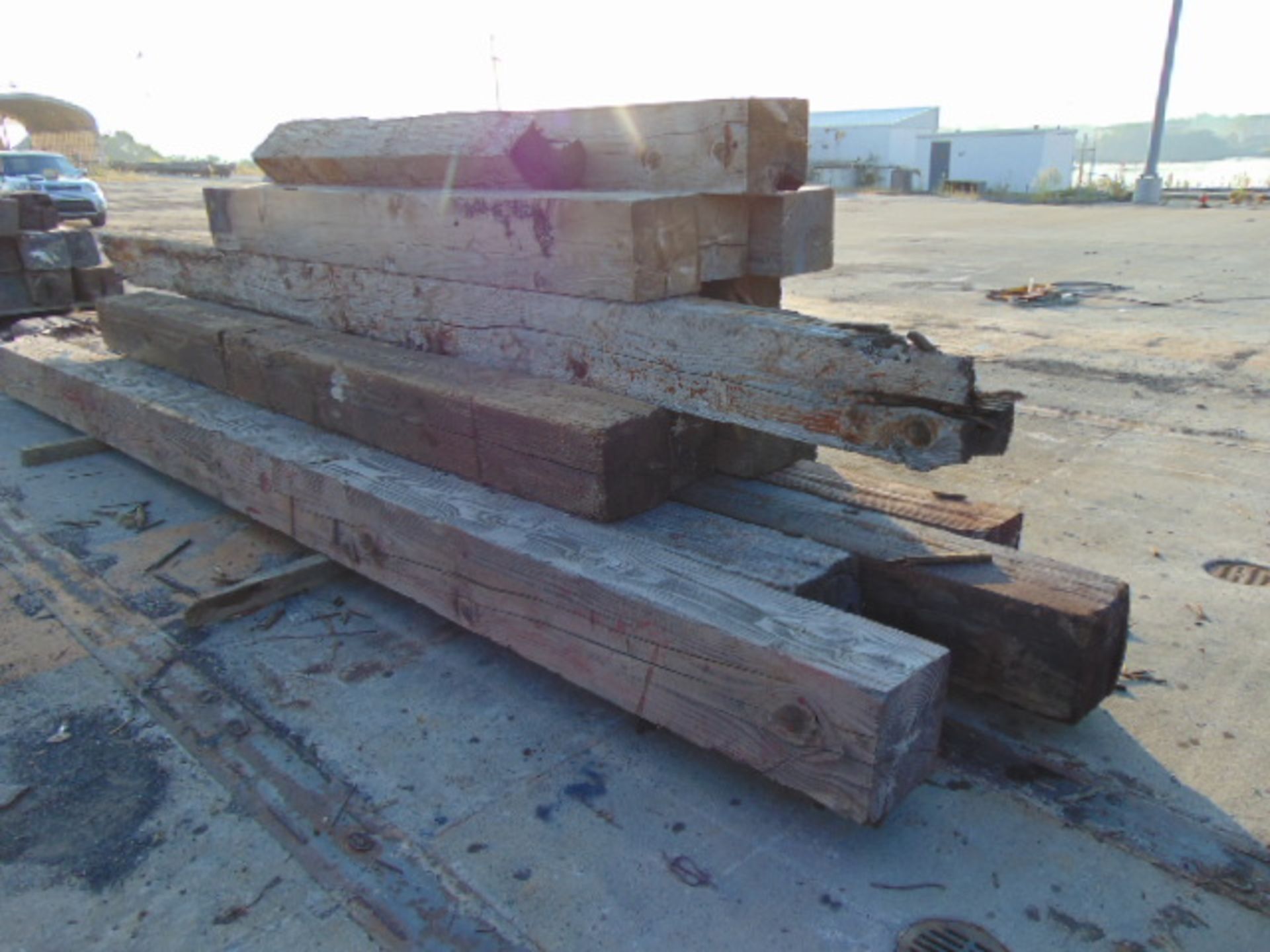 LOT OF ASSORTED TIMBERS (IN (2) STACKS) - Image 2 of 2