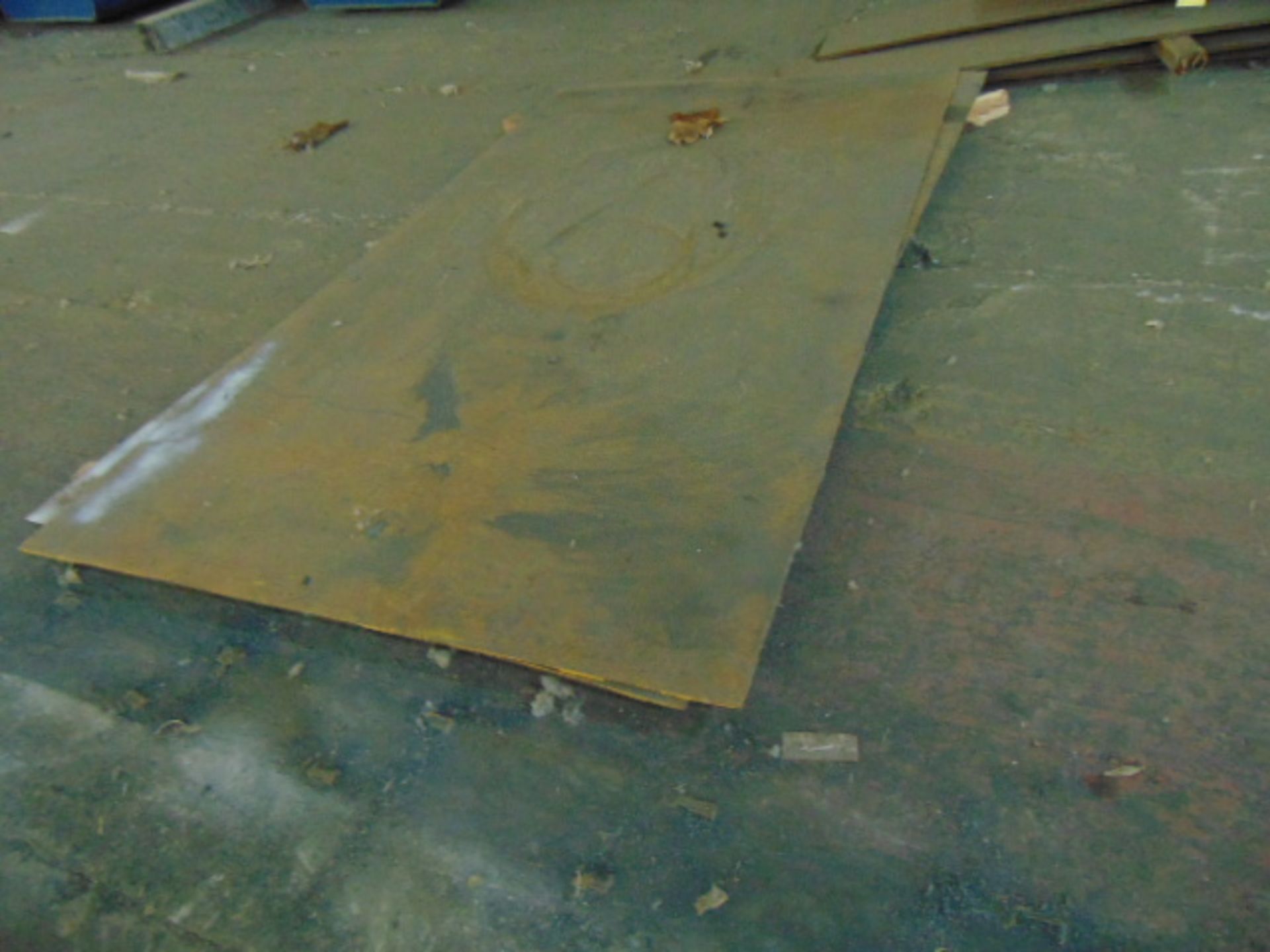 LOT OF RAW MATERIAL: assorted steel plate, including all steel plate on floor - Image 2 of 3