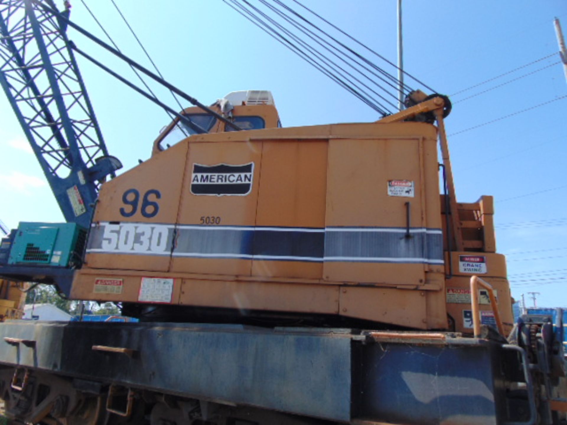 LOCOMOTIVE CRANE, AMERICAN MDL. 5030 DE DIESEL-ELECTRIC: new 1980, factory remanufactured 1996, 60, - Image 7 of 12