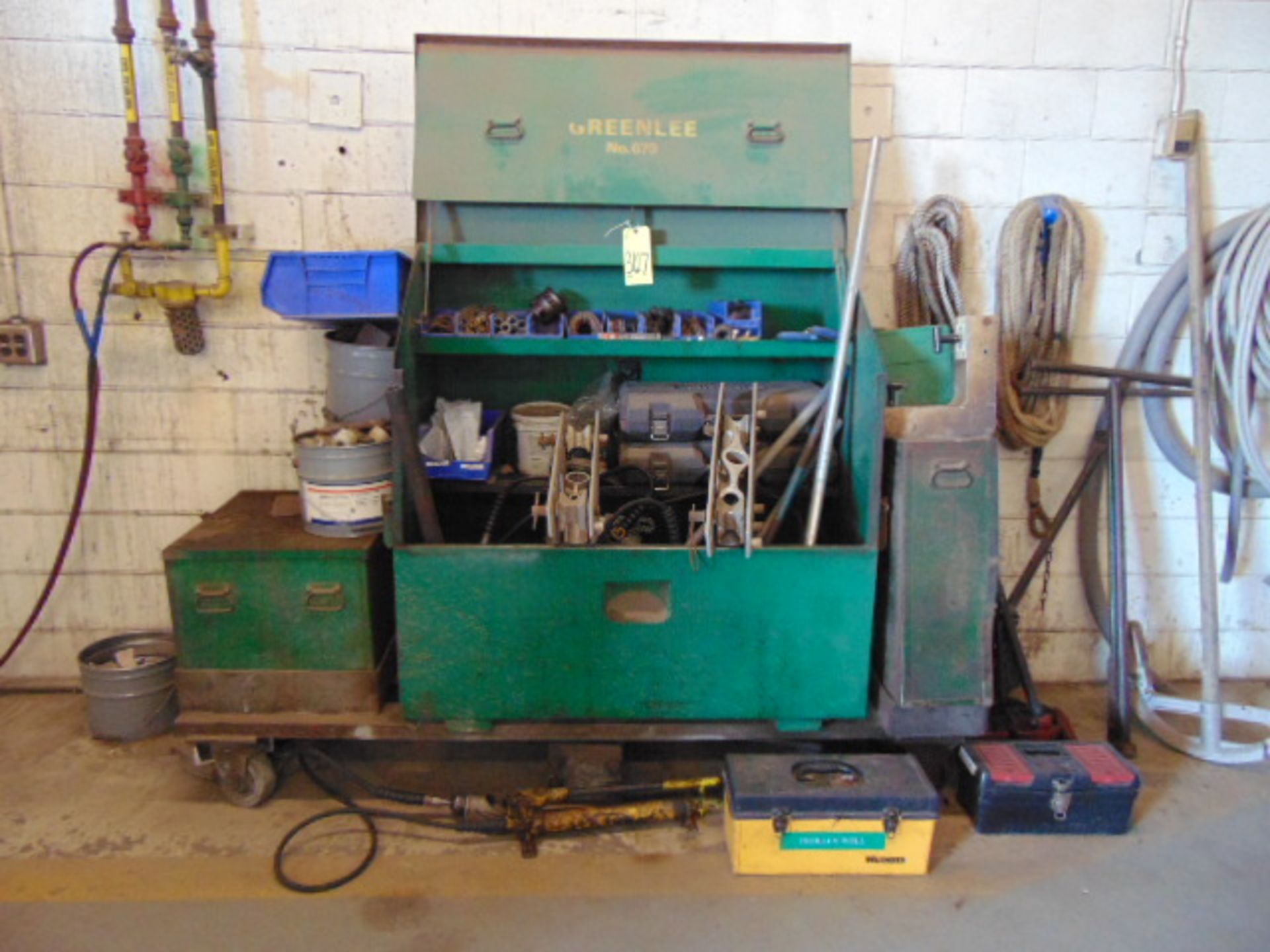 LOT CONSISTING OF: hydraulic tube bending & pipe threading equipment, w/box