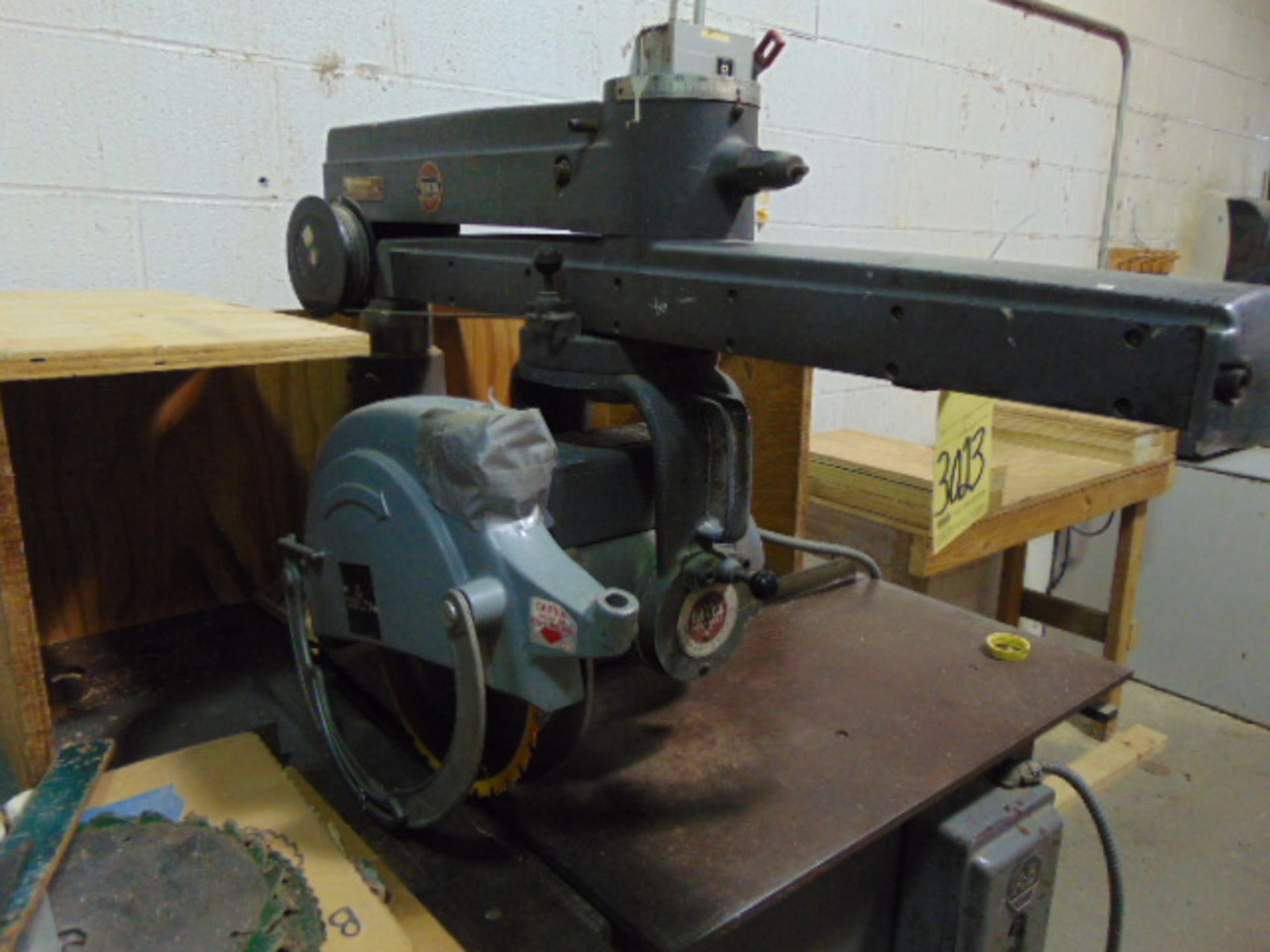 RADIAL ARM SAW, DELTA ROCKWELL MDL. L-40-0, 14", 3-phase, S/N DH-6139 - Image 2 of 2