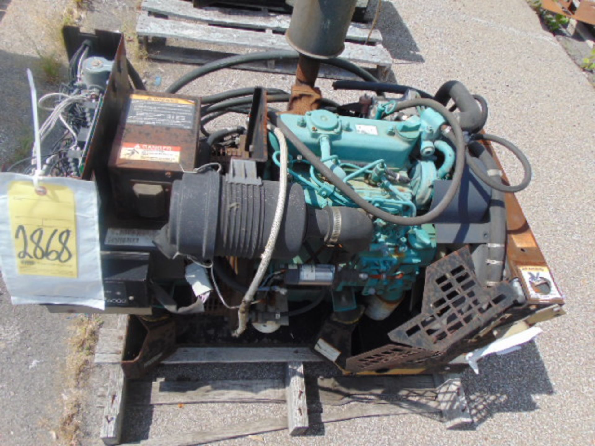 LOT OF GENERATORS (3), ONAN COMMERCIAL QD, Cummins diesel pwrd., sgl. phase, 5 KW, 3,600 RPM - Image 2 of 4