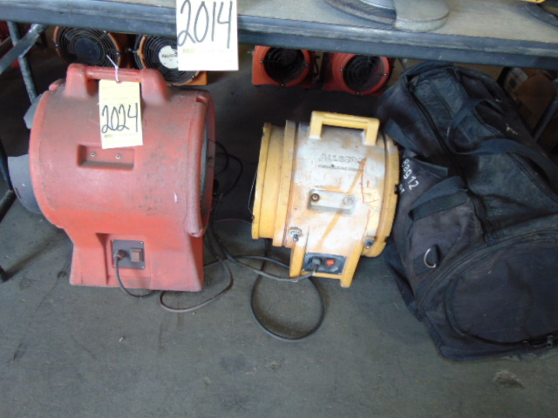 LOT OF VENTILATORS (2), w/hose