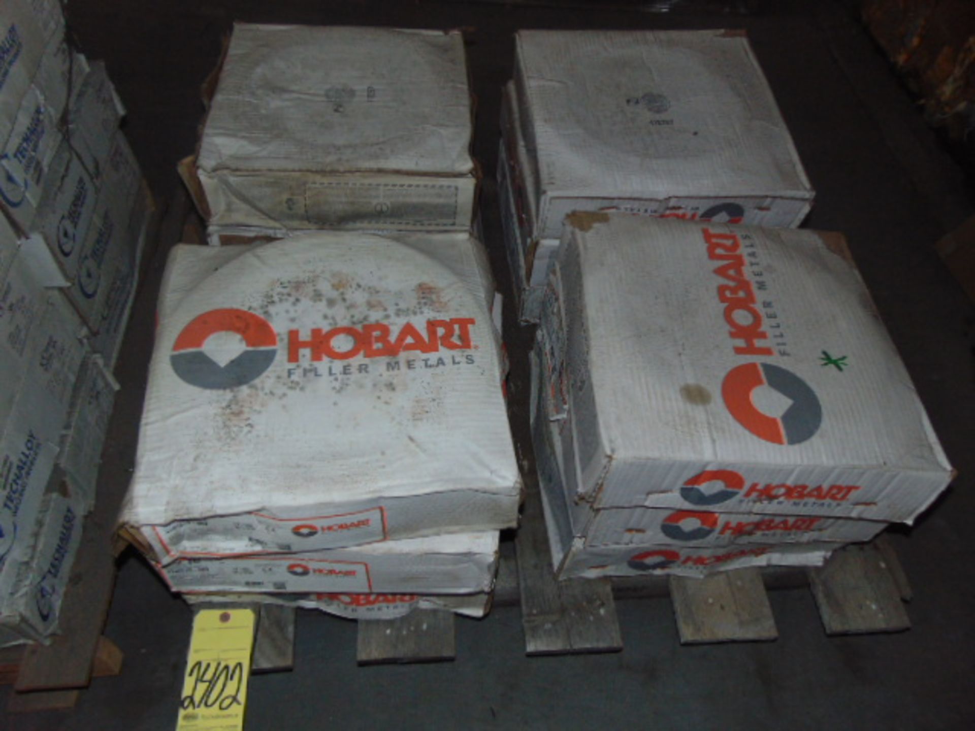 LOT OF MIG WIRE, HOBART, 1/16" (on one skid)