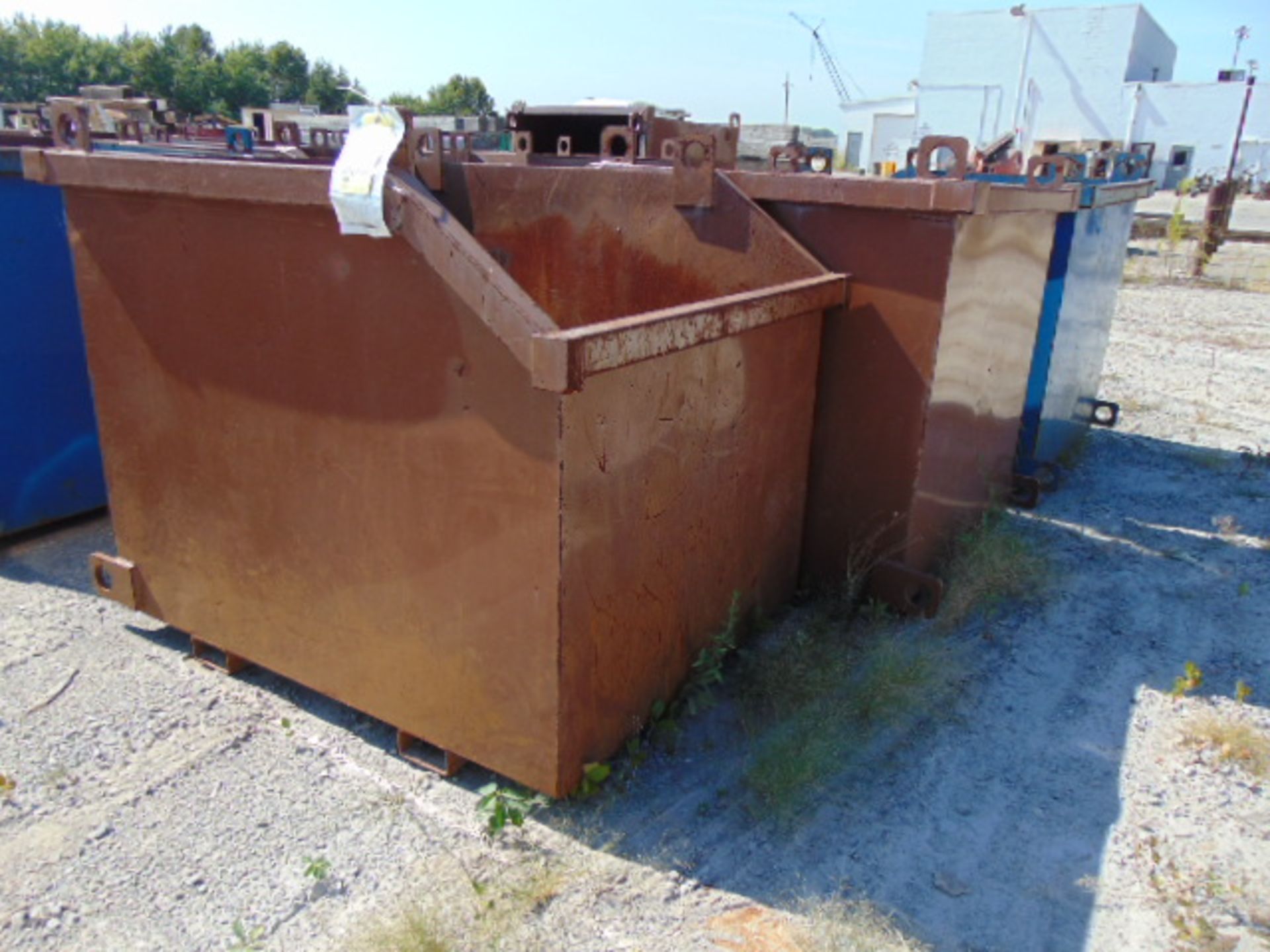 LOT OF STEEL SCRAP BINS (3), 48" X 60" X 48"