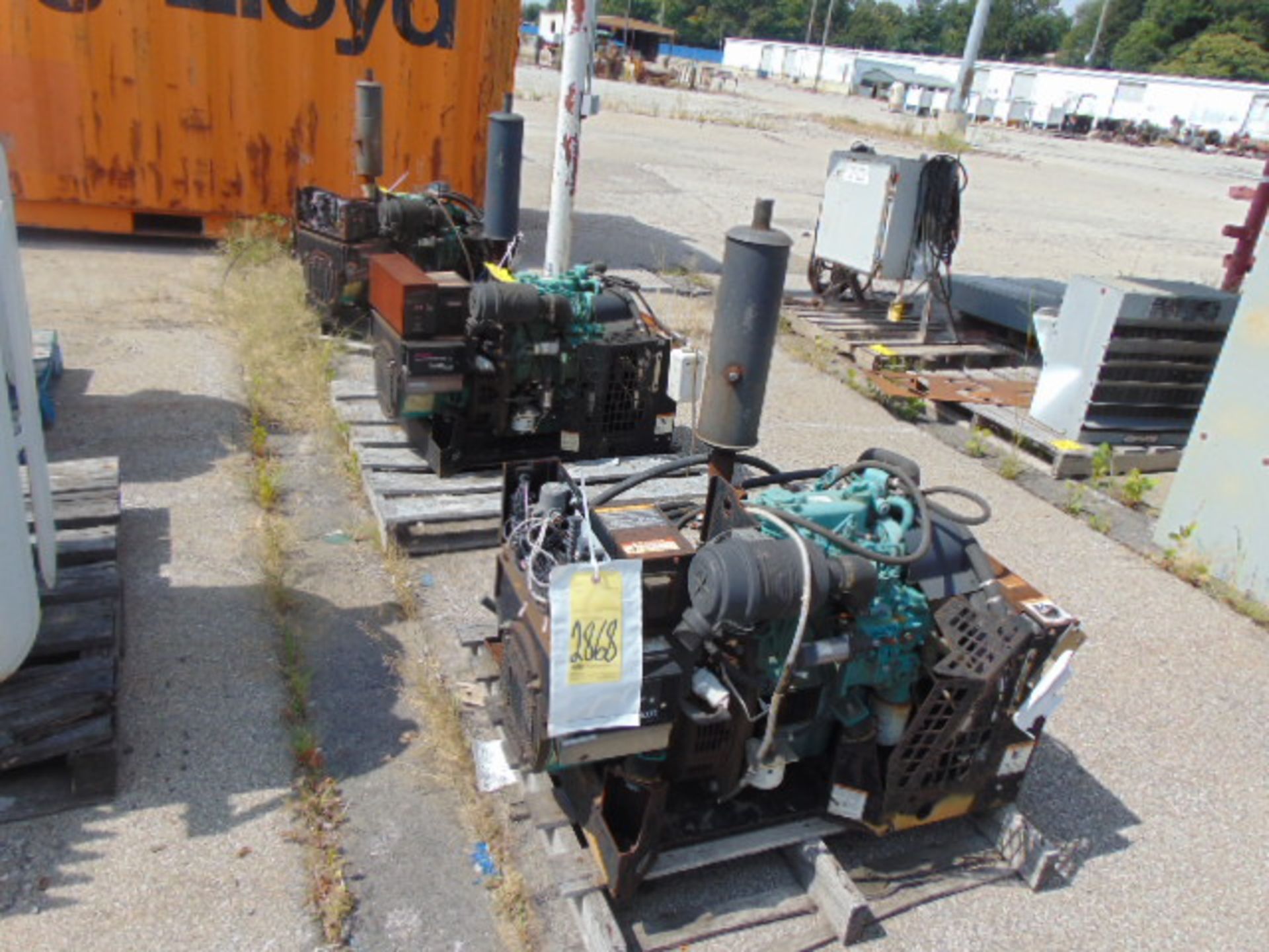 LOT OF GENERATORS (3), ONAN COMMERCIAL QD, Cummins diesel pwrd., sgl. phase, 5 KW, 3,600 RPM