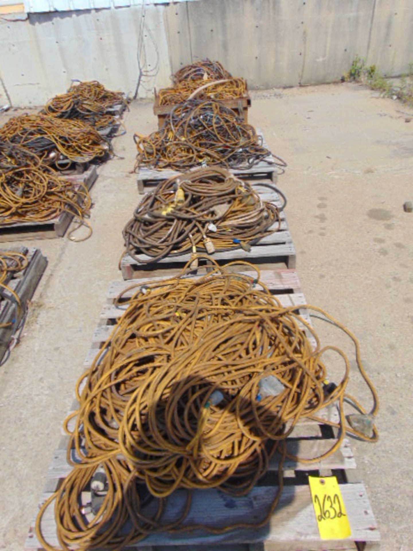 LOT OF EXTENSION CORDS (on five skids)