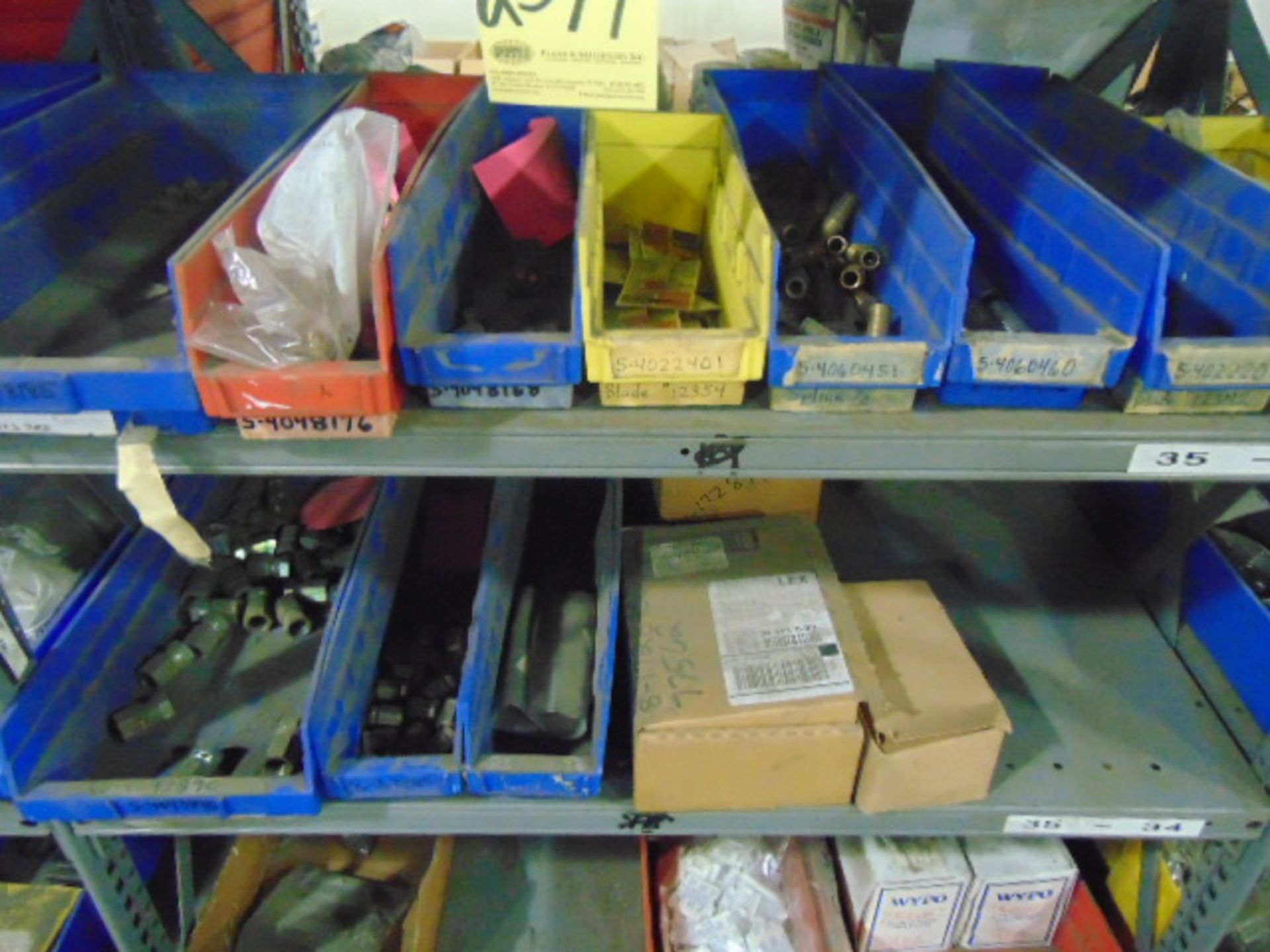 LOT CONSISTING OF: hardware & misc., assorted (in two sections of shelving) - Image 5 of 5