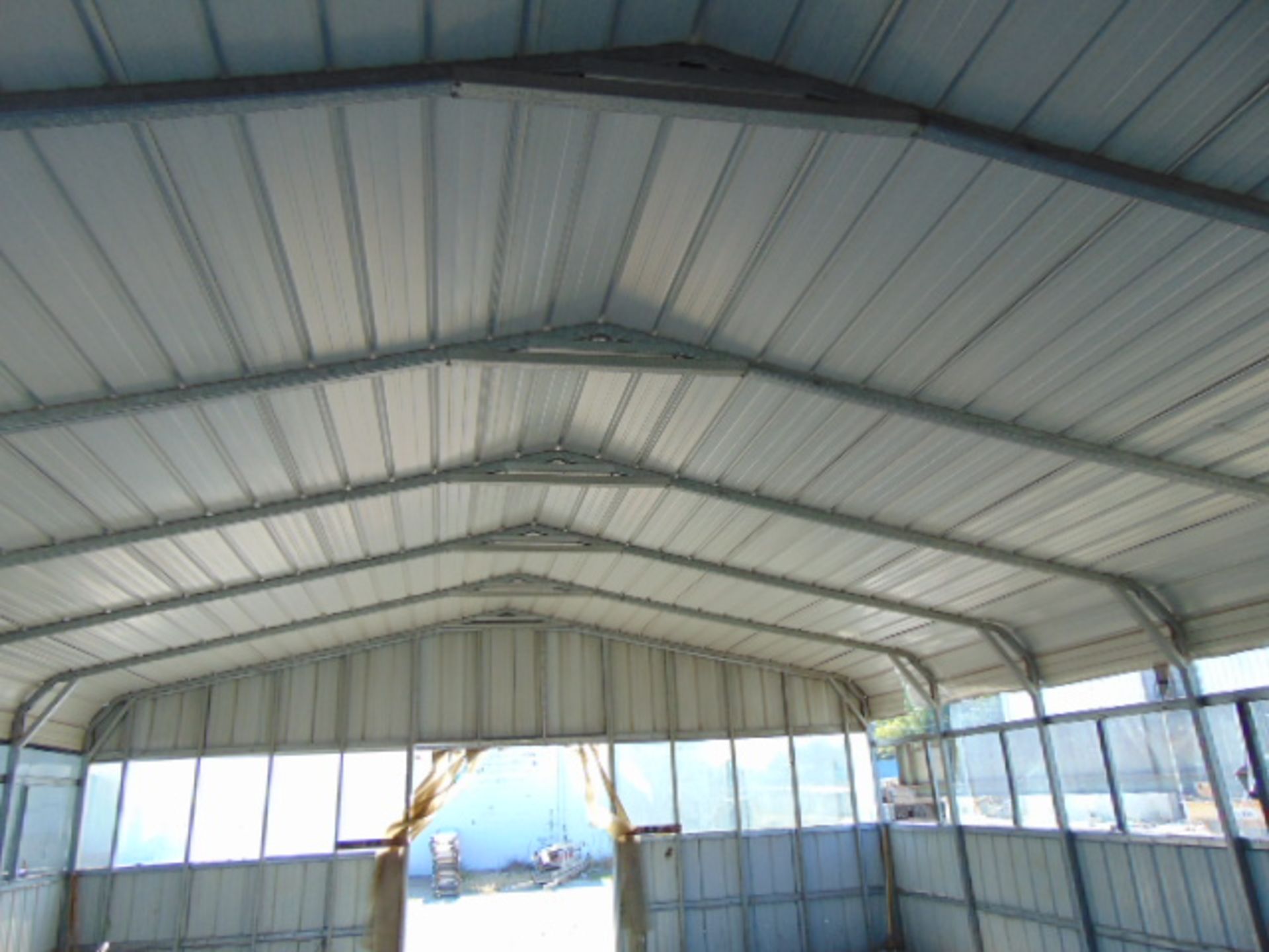 PORTABLE PREFABRICATED METAL BUILDING, 24'W. x 30'L. x 10' T. - Image 2 of 4