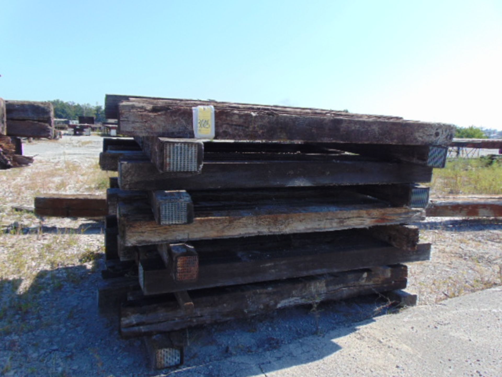 LOT OF TIMBERS, 9" X 7", assorted (in one row)