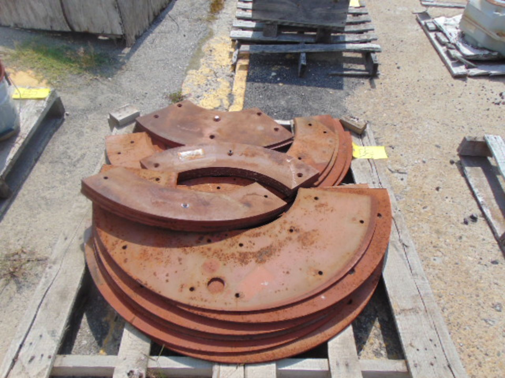 LOT OF CRANE PARTS, assorted (on ten skids) - Image 9 of 10