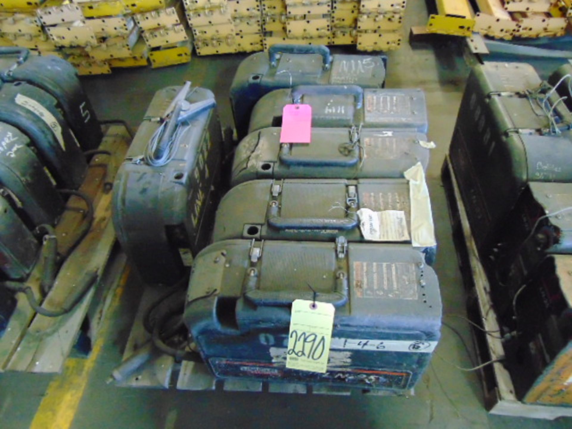 LOT OF WIRE FEEDERS (6), LINCOLN LN-25 (on one skid)