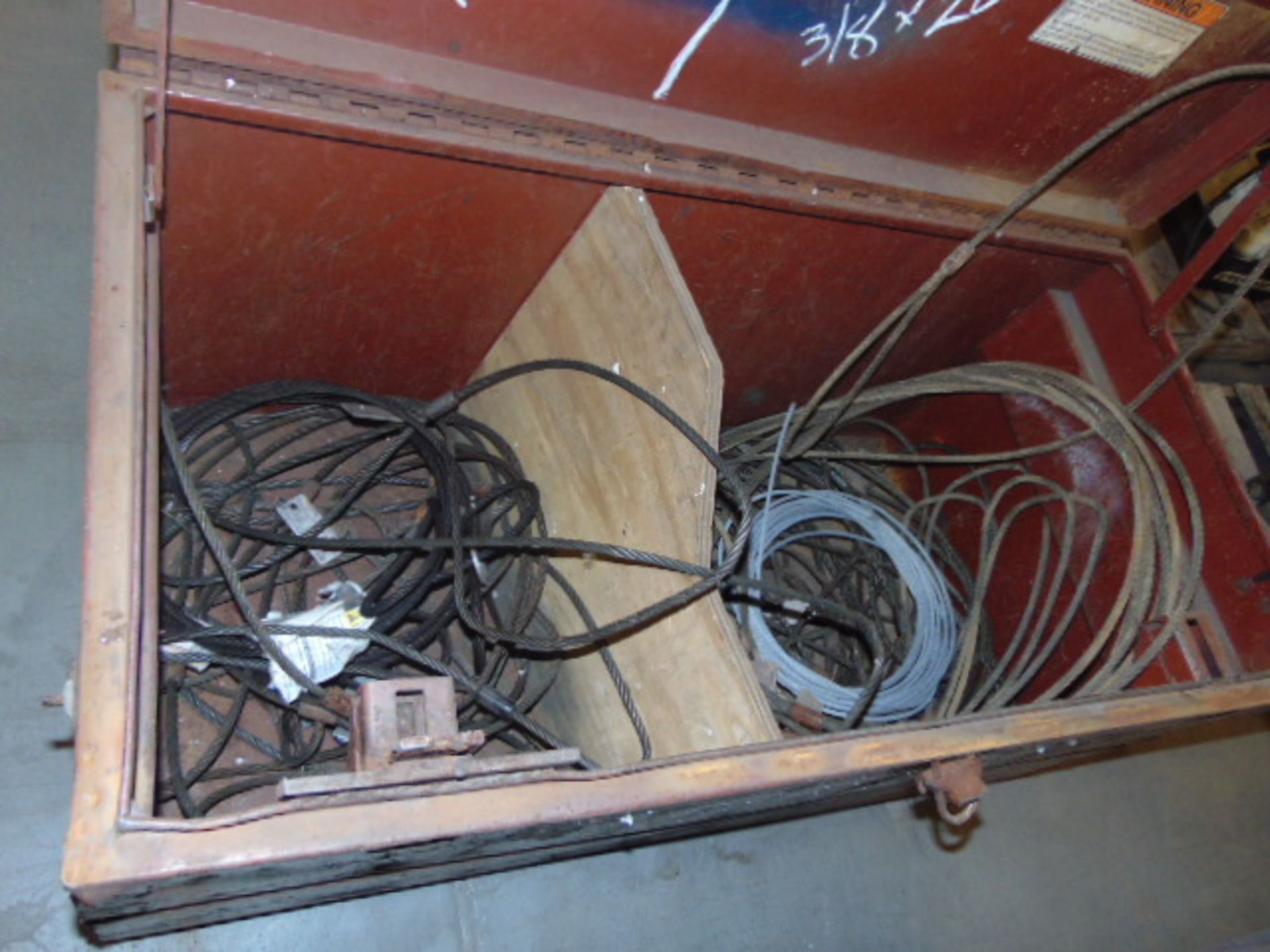 LOT OF JOBOXES (2), w/assorted wire rope slings - Image 2 of 2