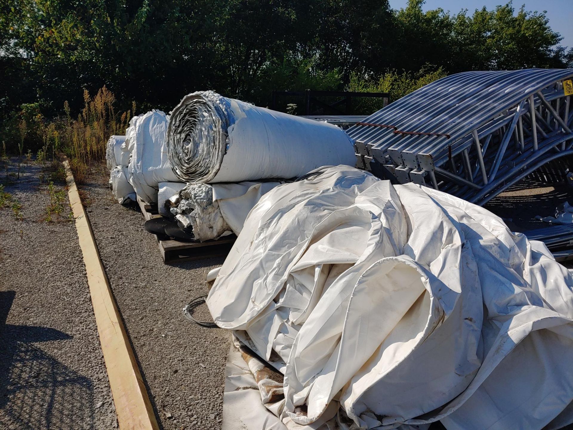 UNUSED BIG TOP STRUCTURES FABRIC BUILDING, APPROX. 77' L X 70' W X 51' H, PURCHASED NEW 2015, - Image 2 of 3