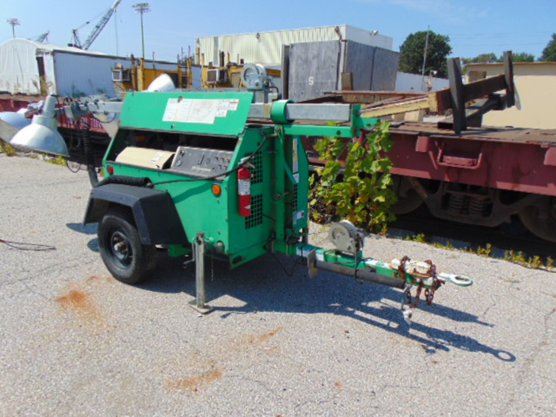 PORTABLE LIGHT TOWER/GENERATOR, INGERSOLL RAND MDL. LIGHTSOURCE A, new 2007, S/N 387456UFRC13