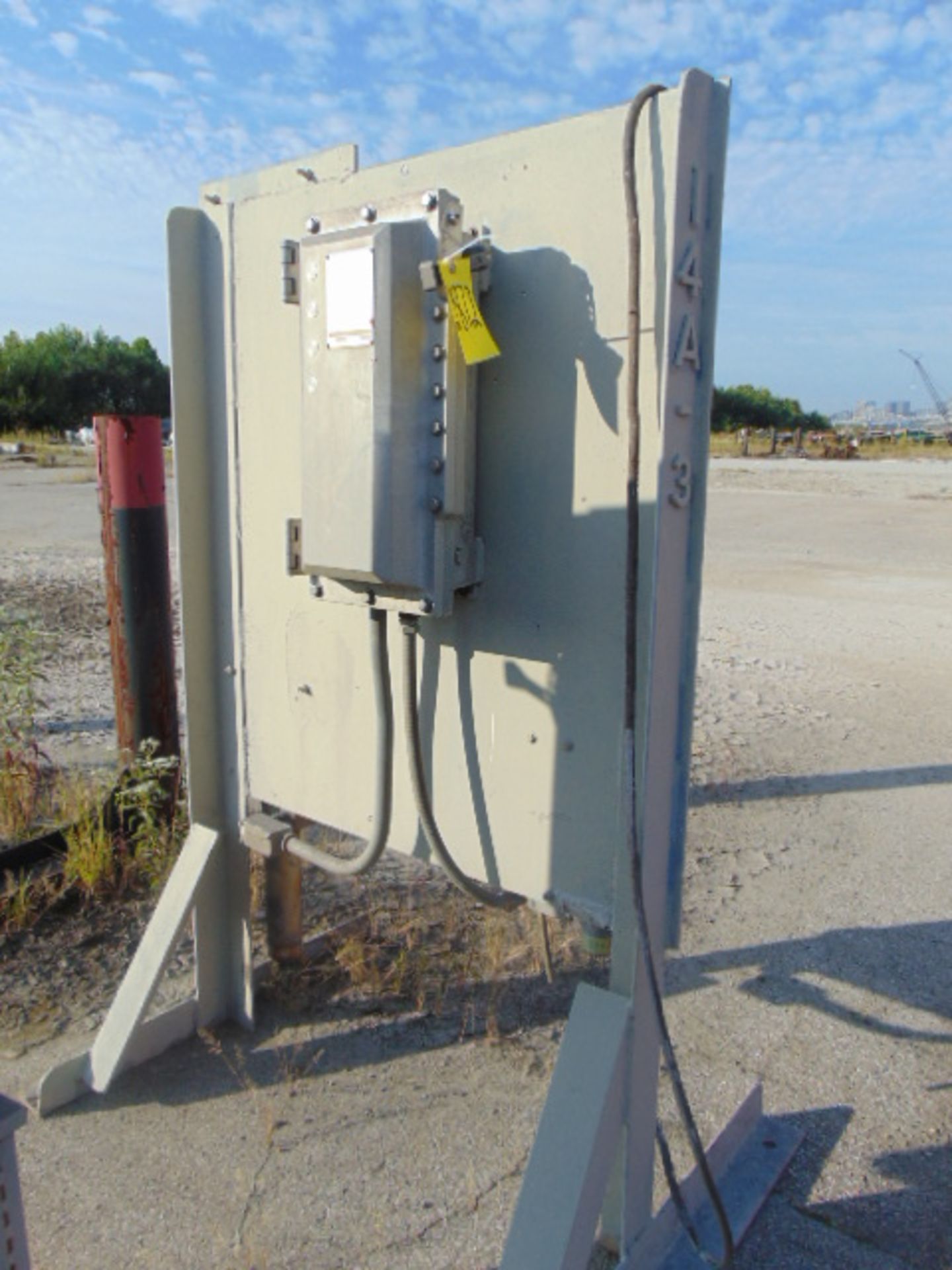 LOT OF (5) EXPLOSION PROOF ELECTRICAL SUB-STATIONS, w/disconnect boxes & assorted stands - Image 7 of 7