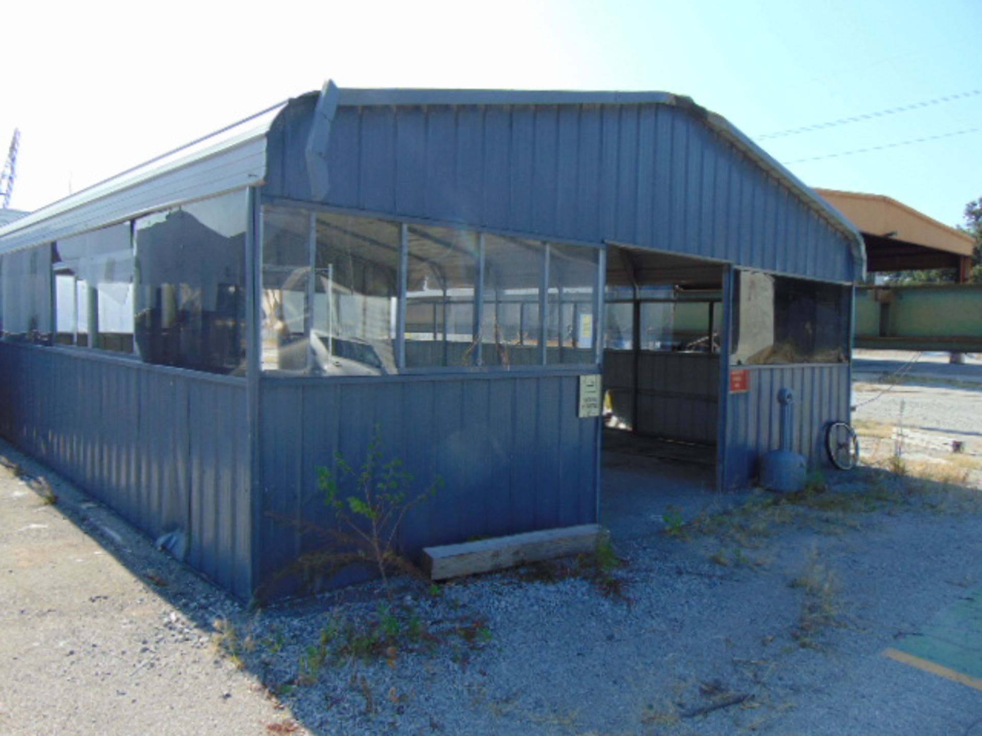 PORTABLE PREFABRICATED METAL BUILDING, 24'W. x 30'L. x 10' T.