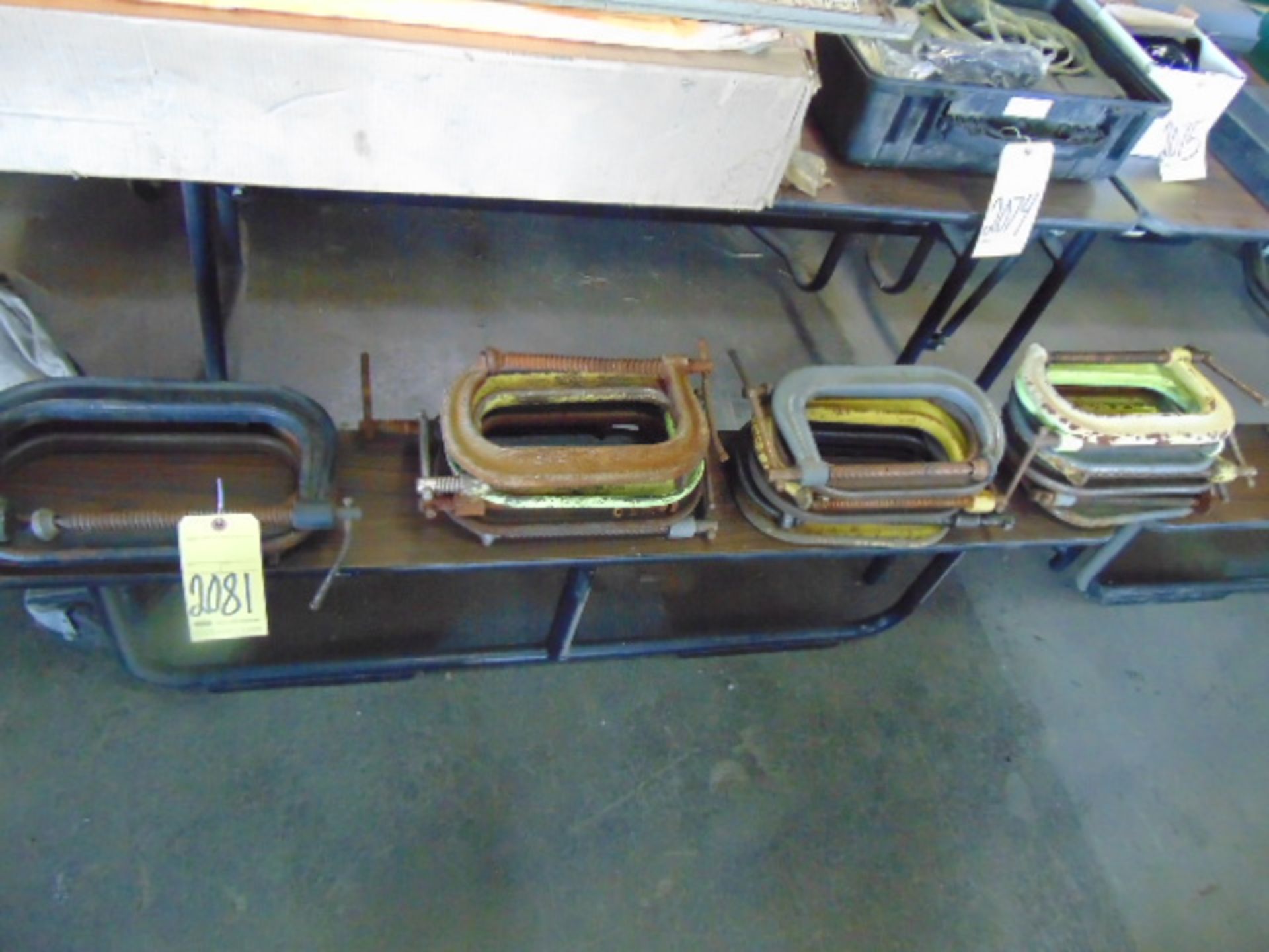 LOT OF C-CLAMPS, assorted