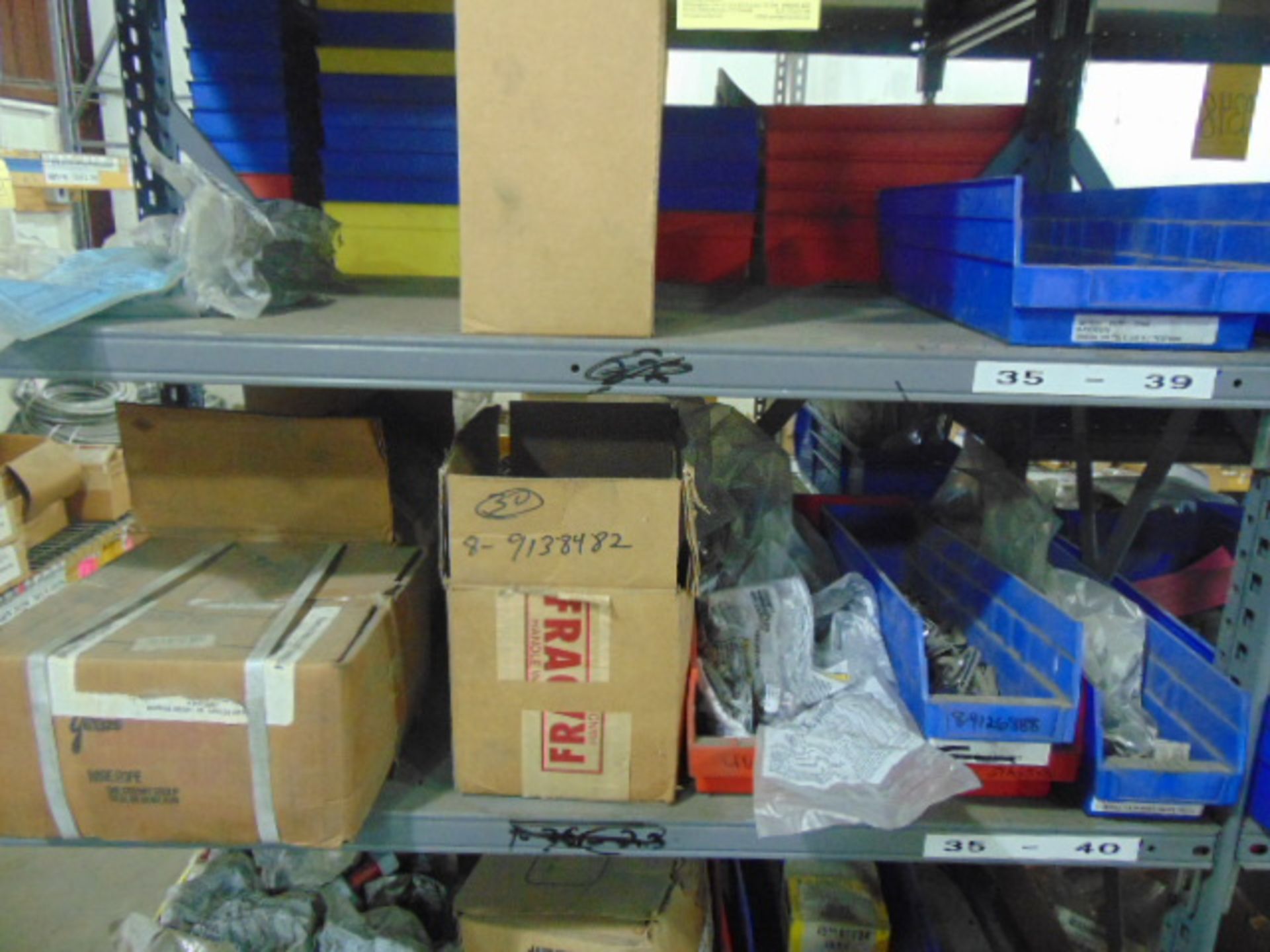 LOT CONSISTING OF: hardware & misc., assorted (in two sections of shelving) - Image 2 of 5