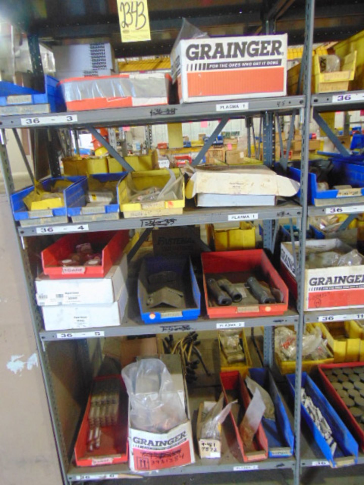 LOT OF PLASMA REPLACEMENT PARTS, assorted (in one section of shelving)