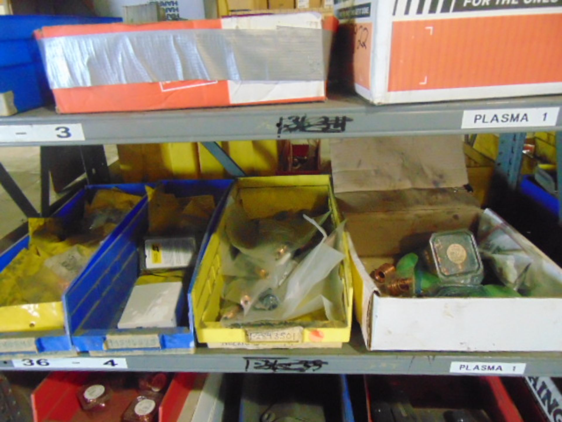 LOT OF PLASMA REPLACEMENT PARTS, assorted (in one section of shelving) - Image 4 of 5