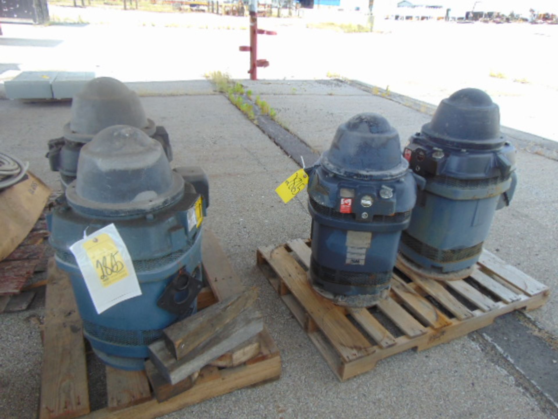 LOT OF (4) VERTICAL PUMP MOTORS, U.S. MOTORS, 40 HP