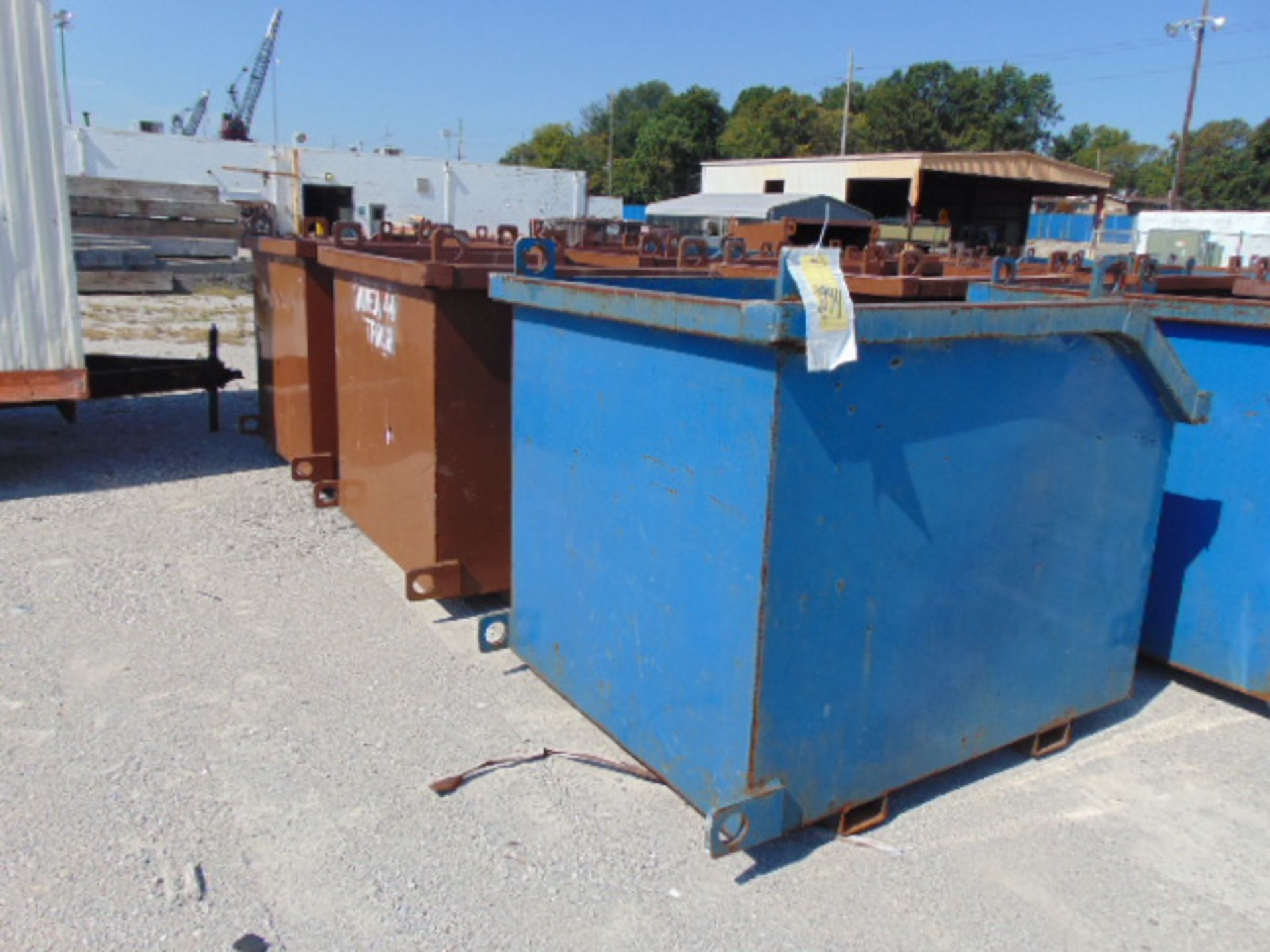 LOT OF STEEL SCRAP BINS (3), 48" X 60" X 48"