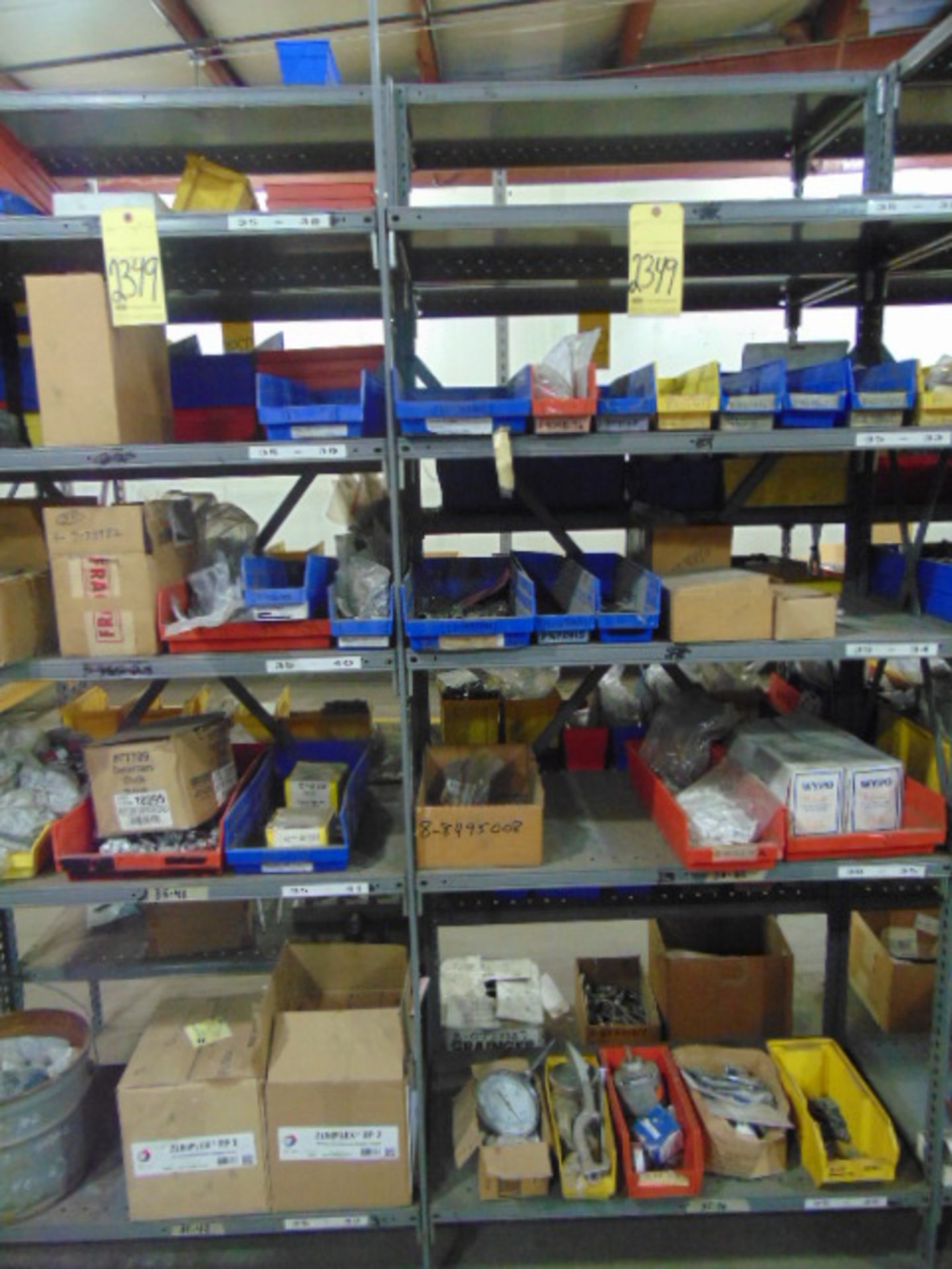 LOT CONSISTING OF: hardware & misc., assorted (in two sections of shelving)