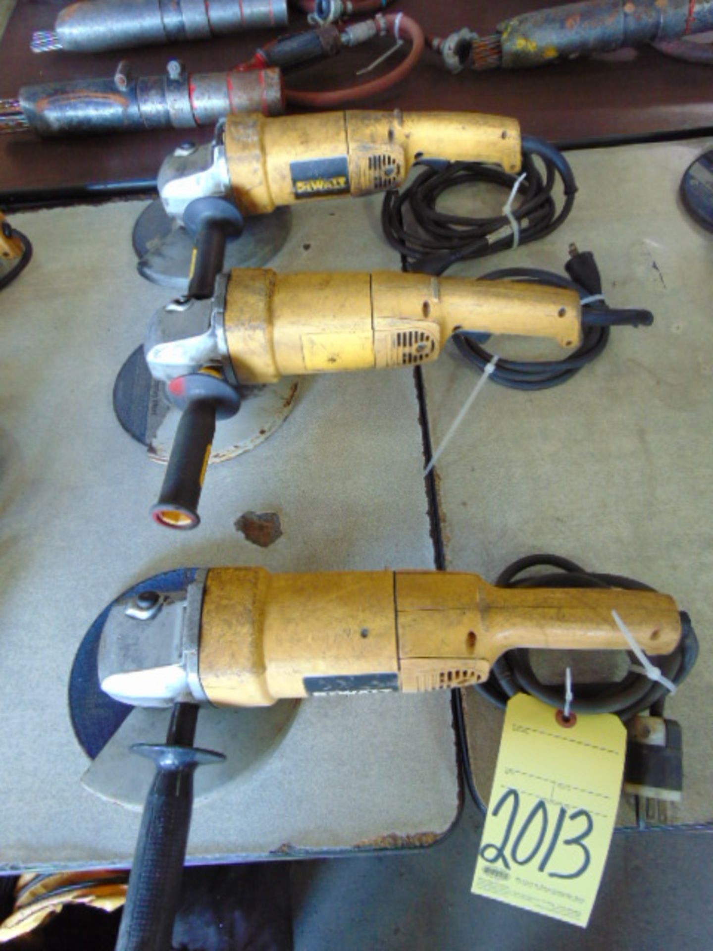 LOT OF ANGLE GRINDERS (3), DEWALT 7" MDL. DW840