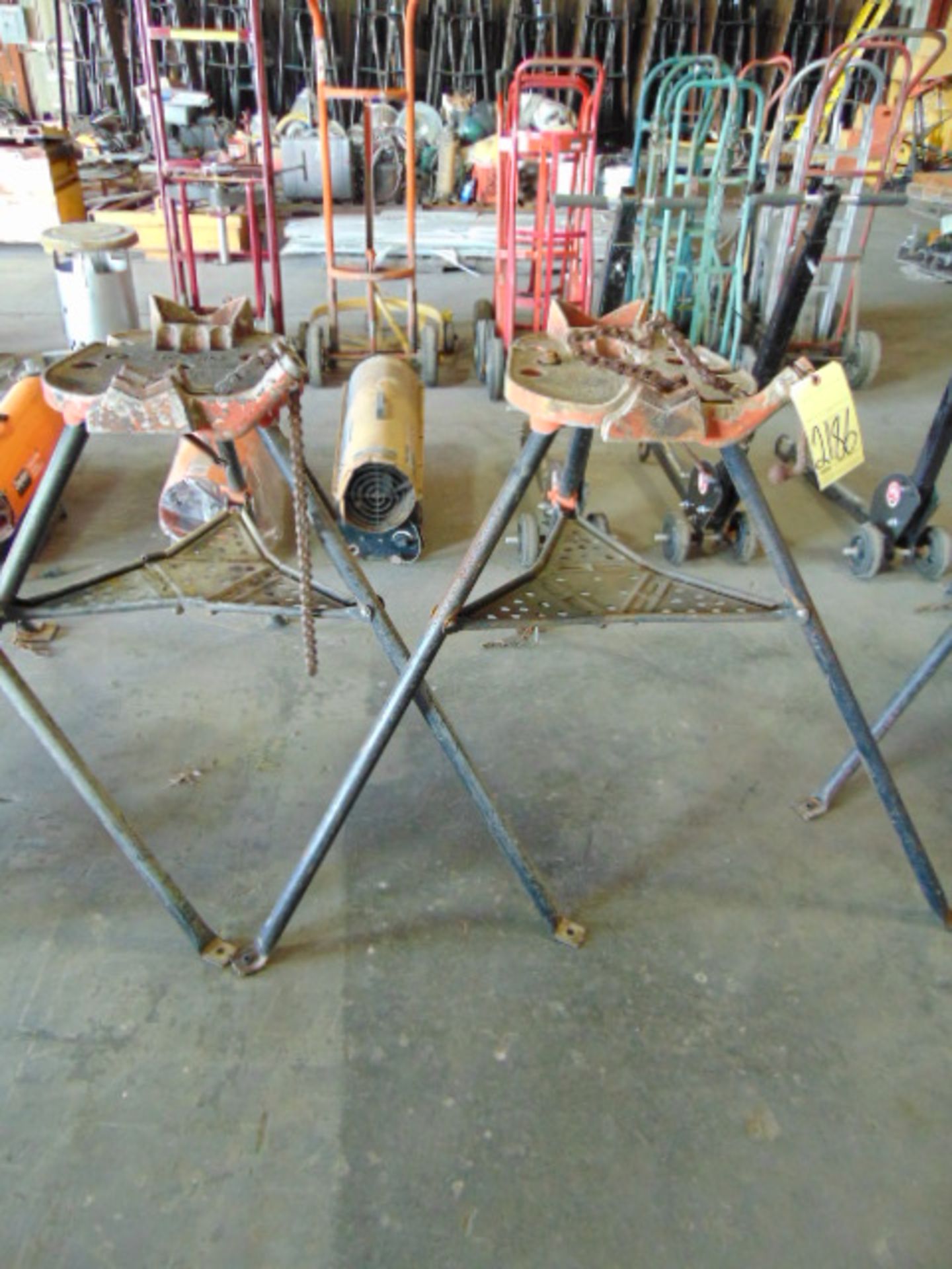 LOT OF PIPE STANDS (2) RIDGID MDL. 460-6