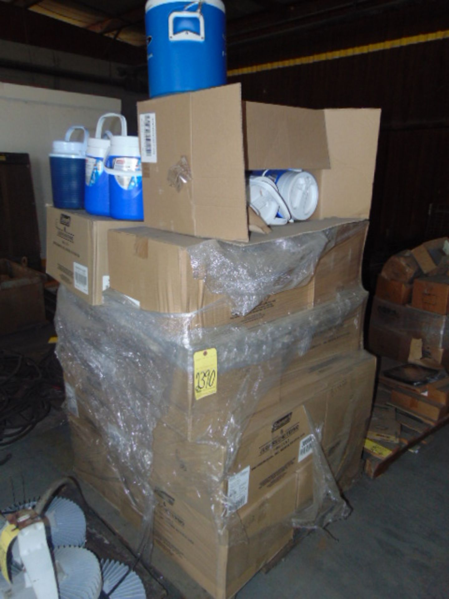 LOT OF BEVERAGE COOLERS, assorted (on one skid)