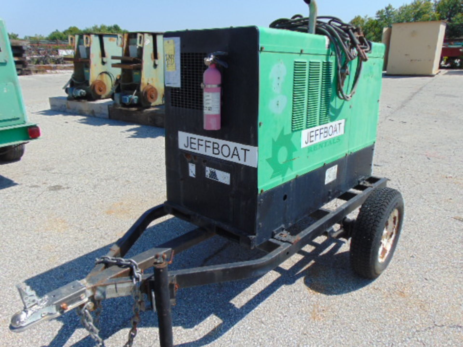 PORTABLE WELDING GENERATOR, MILLER MDL. BIG BLUE 400D DC, 450 amps output, capable of MIG, STICK & - Image 2 of 7